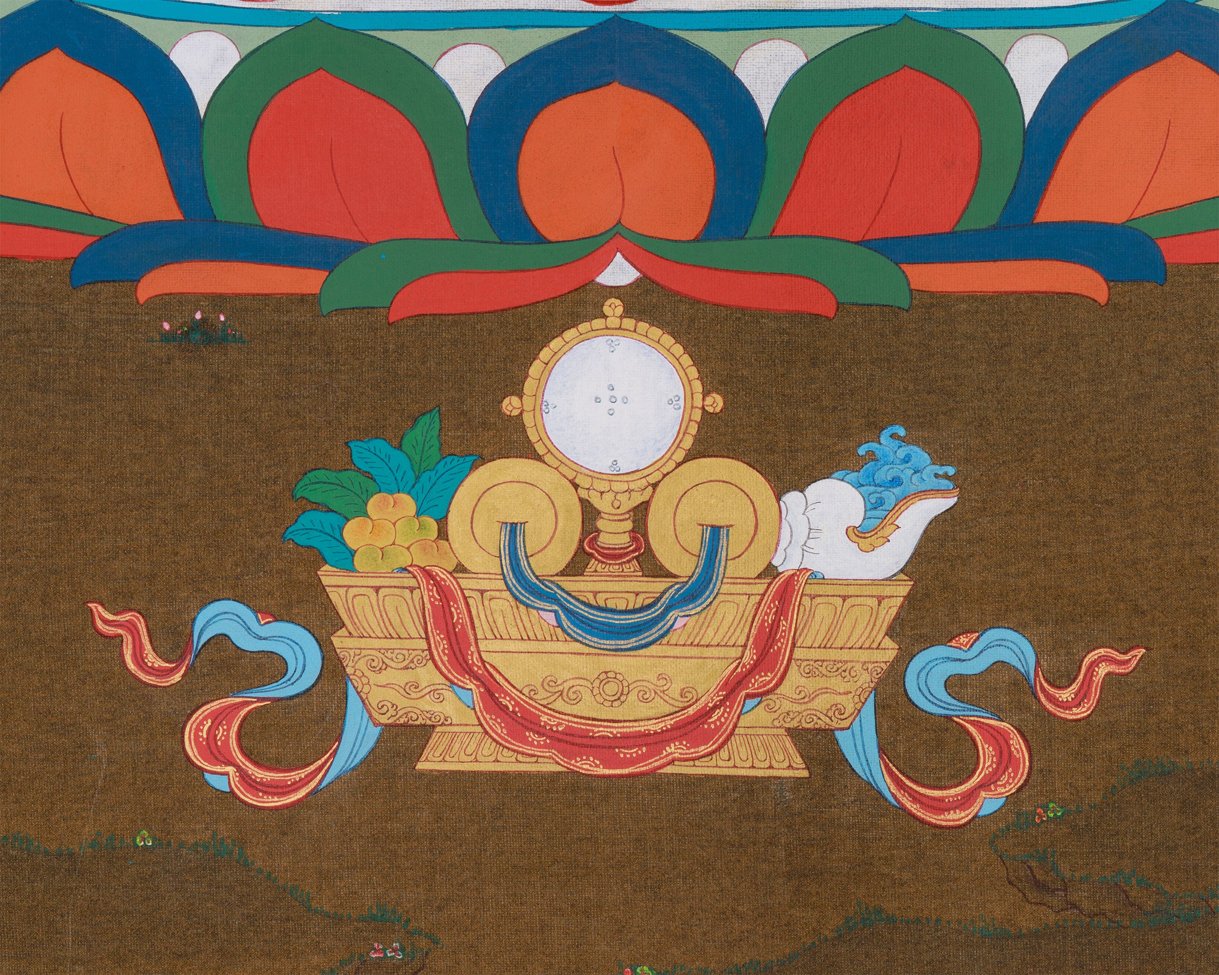Blue Buddha Bhaishajyaguru Thangka | Medicine Buddha of Healing and Transformation