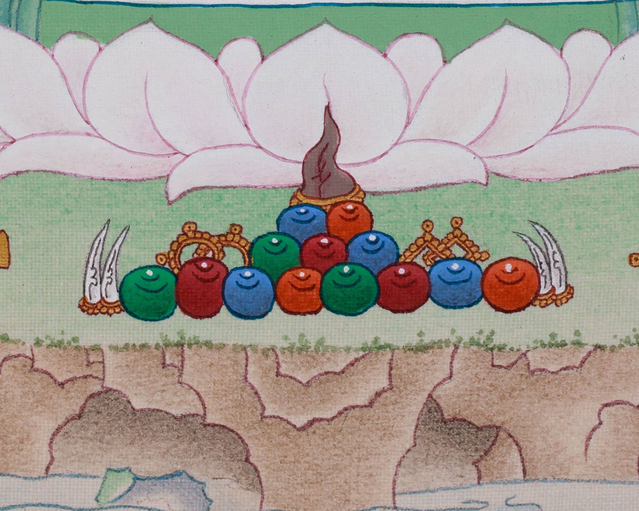 Bodhisattva Avalokiteshvara Artwork | Four Armed Chenrezig | Tibetan Buddhism