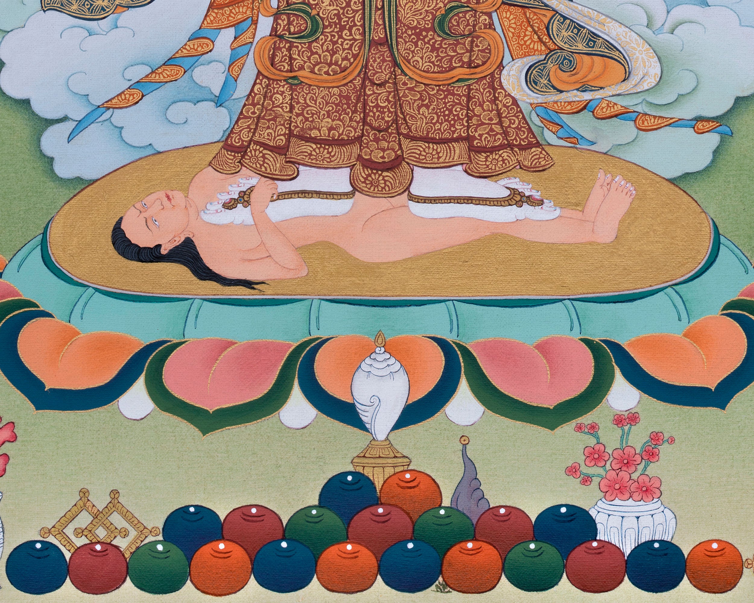 Achi Chokyi Drolma Giclee Canvas Print | The Protector and Spiritual Guide