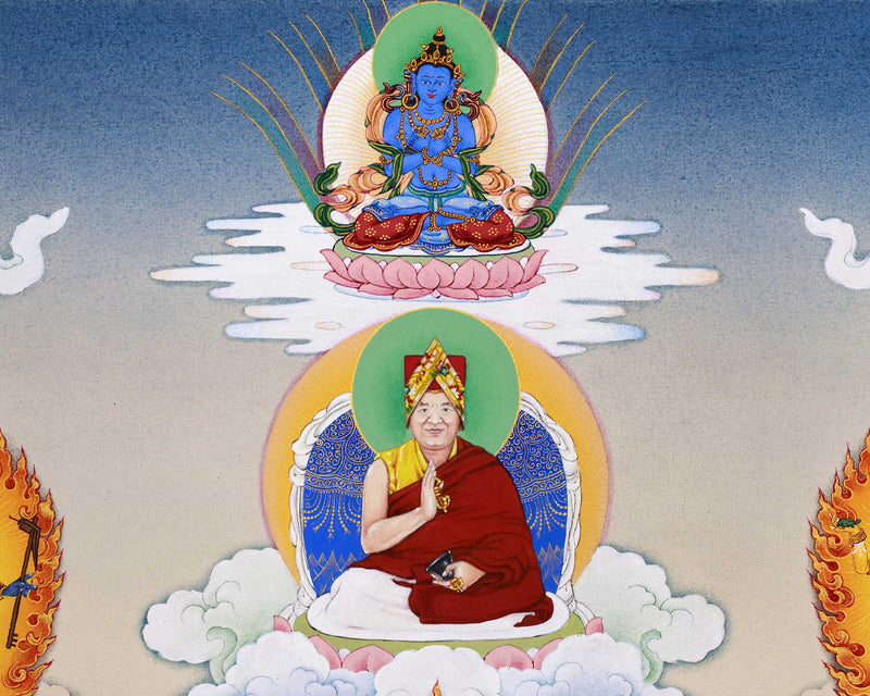 The Embodiment of Tantric Wisdom: A Hand-Painted Hevajra Thangka