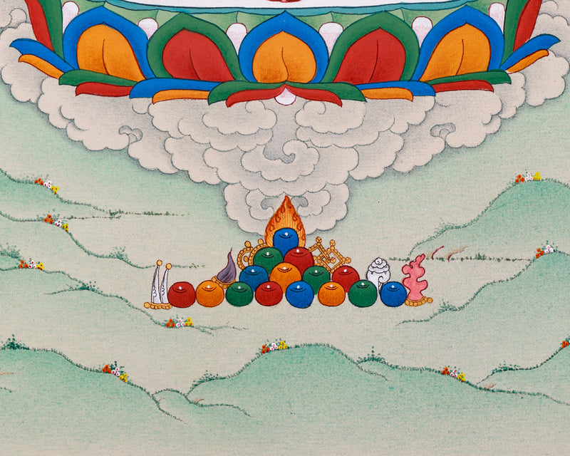 Buddha of Pure Land Amitabha Thangka | Beacon of Infinite Light and Compassion