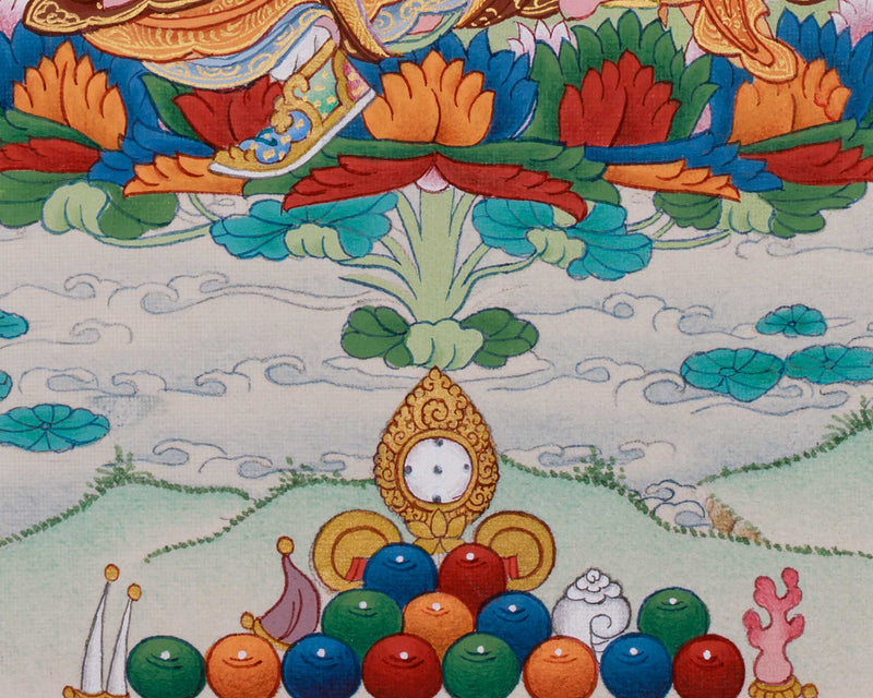 Guru Padmasambhava, Second Buddha of Tibet | Minature Thangka Painting