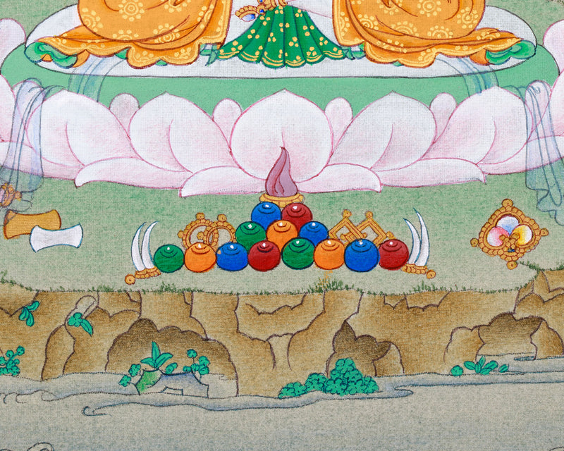 Small Avalokiteshvara Thangka Art