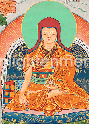 Hand-Painted Sakya Master Thangka Art | Journey to Enlightenment | Thangka Art for Positive Energy
