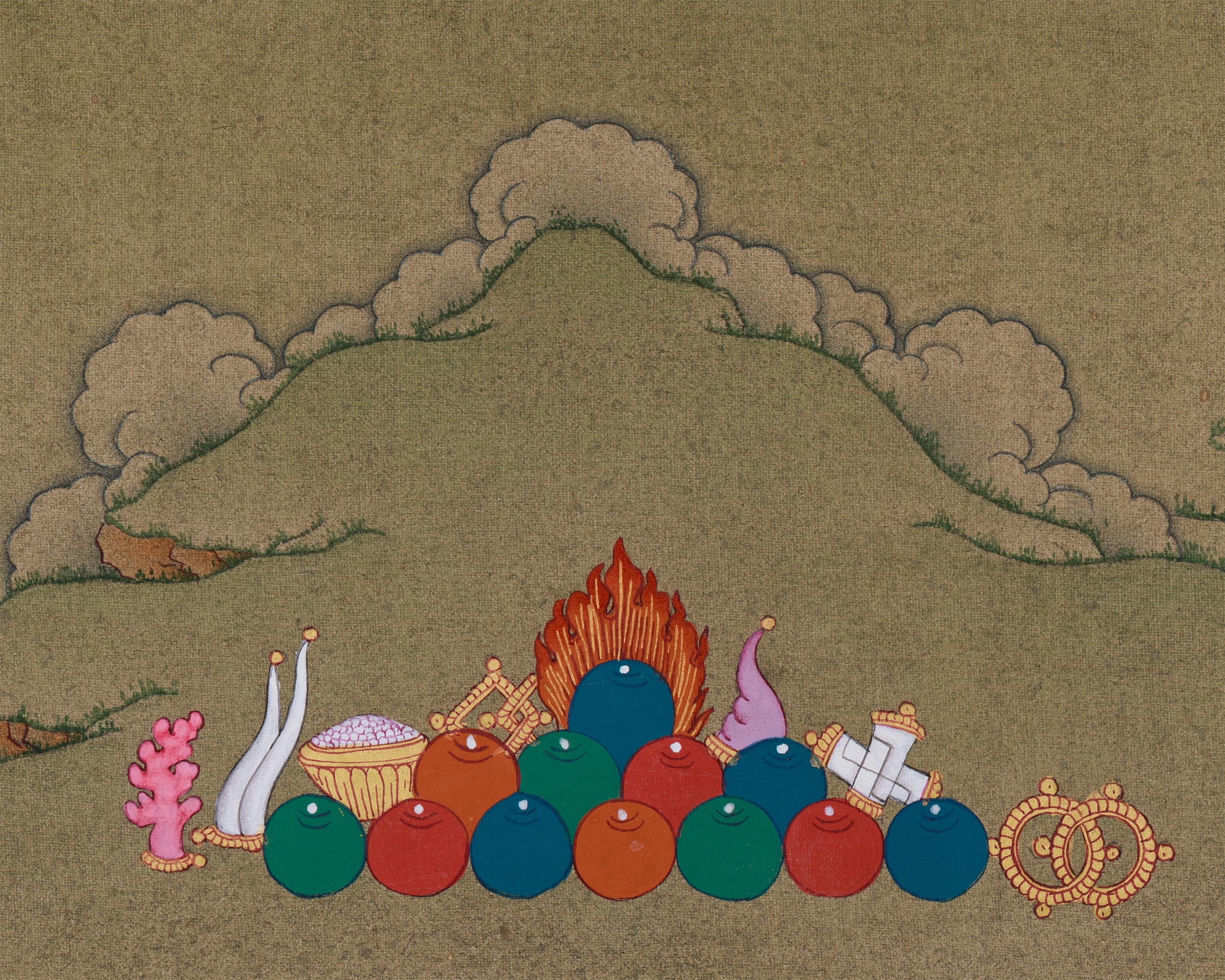 Female Bodhisattva White Tara Painting | The Goddess of Healing and Longevity