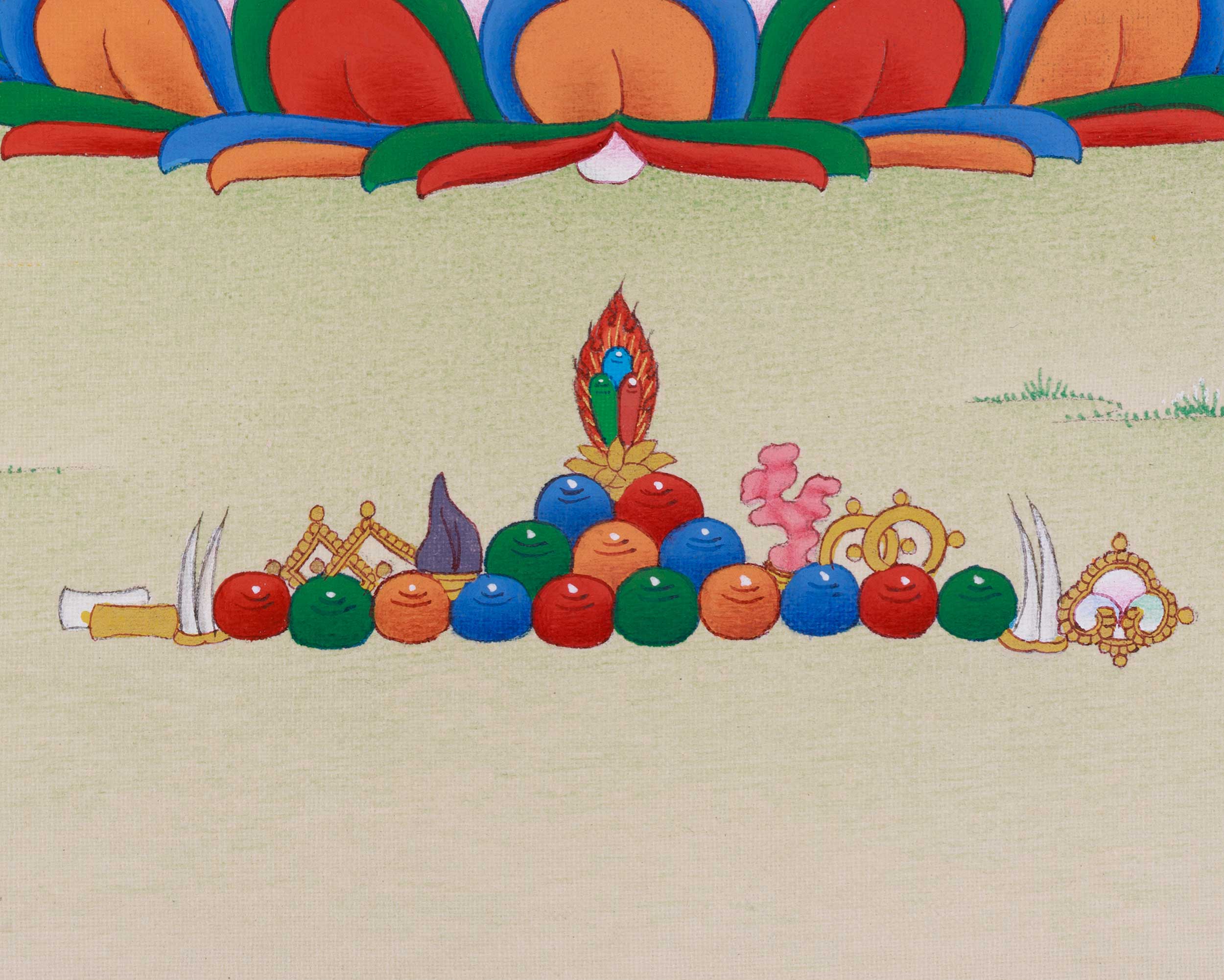 Sacred Tibetan Thangka of Vajrasattva | Symbol of Purity and Inner Cleansing