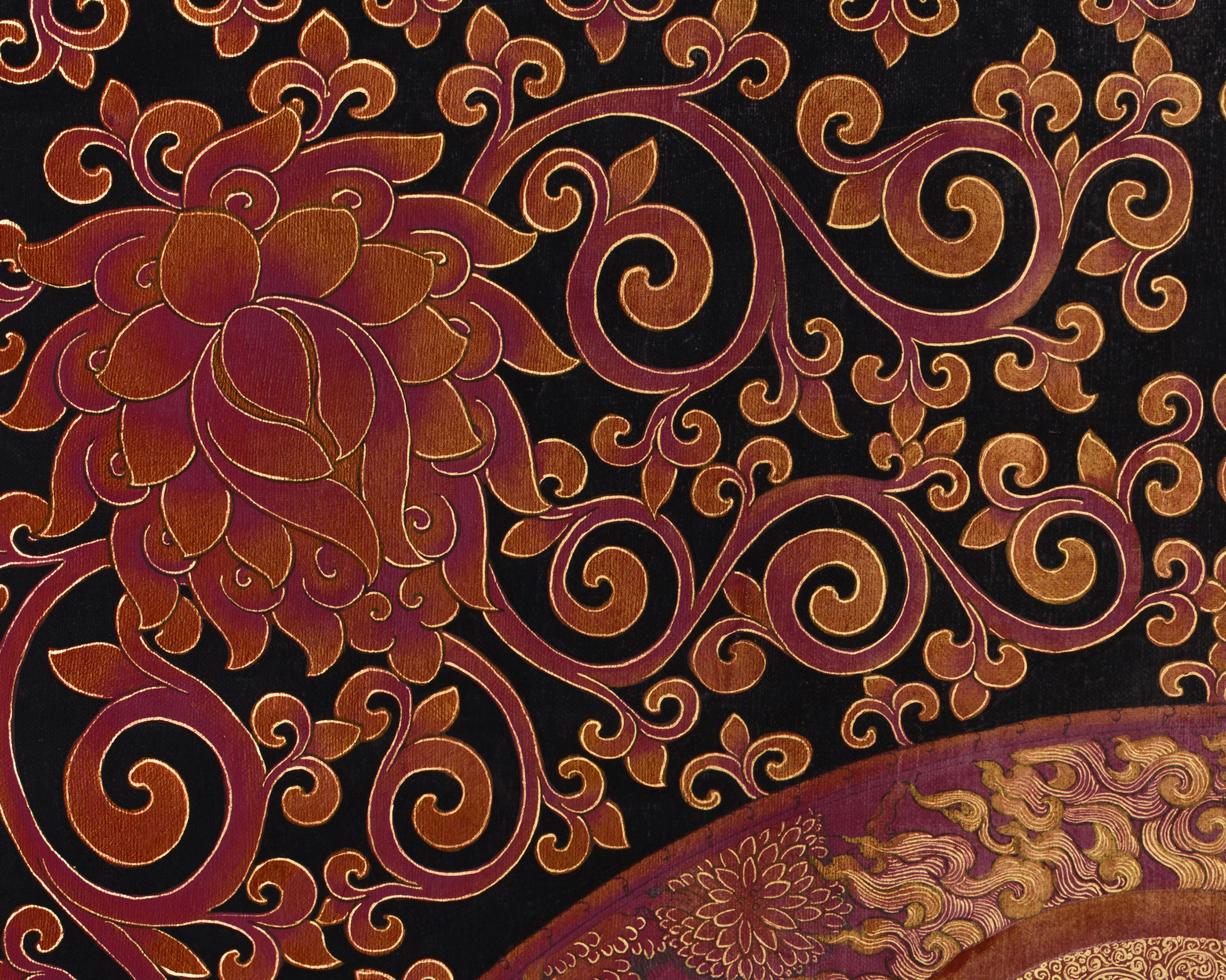 White Dzambhala Thangka | The Guardian of Wealth and Fortune