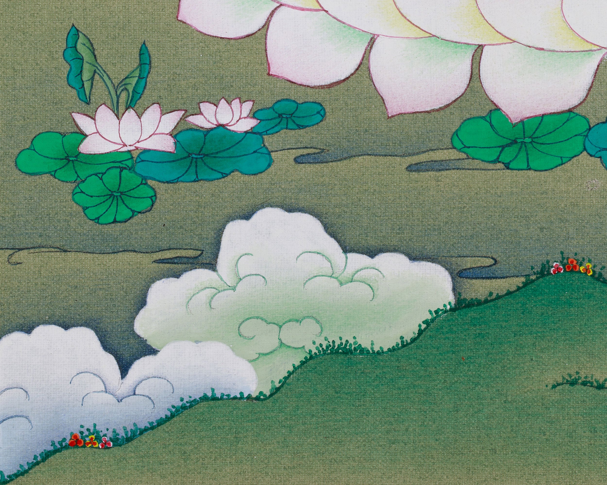 Beautiful Four-Armed Chenrezig Thangka | Avalokiteshvara Art