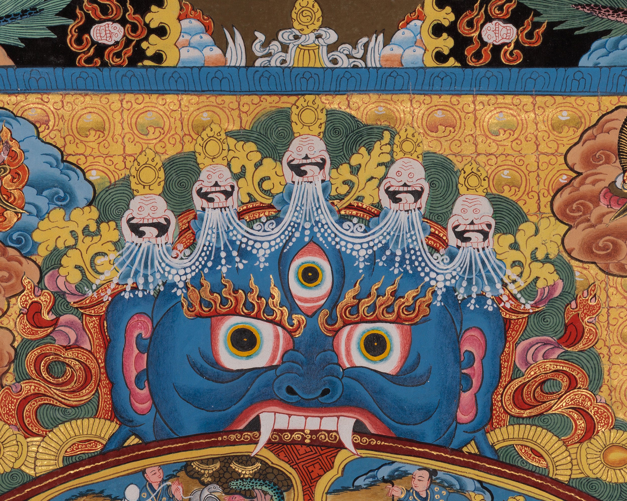 Authentic Wheel of Life Thangka | Buddhist Artwork of Rebirth, Karma, and Liberation