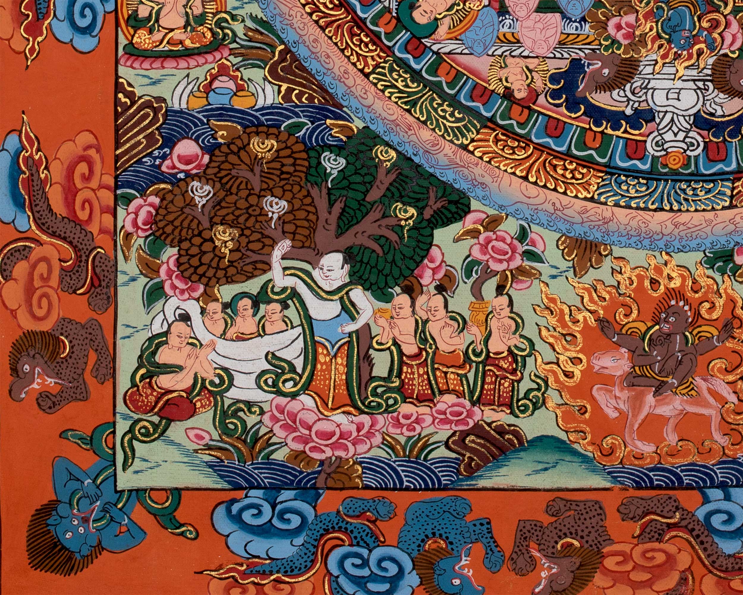 Traditional Buddha Mandala Painting | Tibetan Art for Spiritual Growth