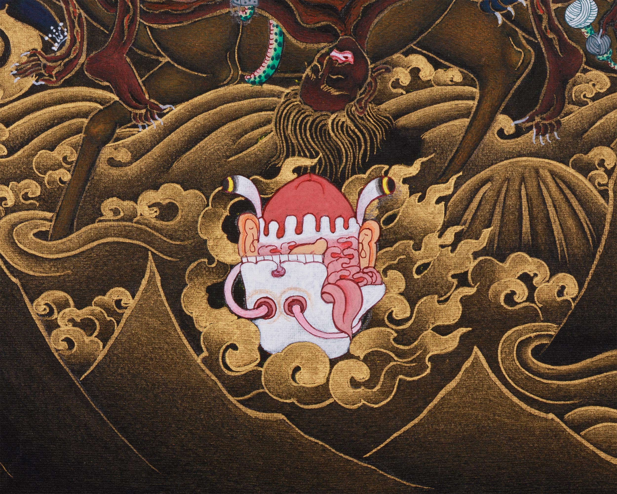 Wrathful Palden Lhamo Thangka | Tibetan Powerful Protector
