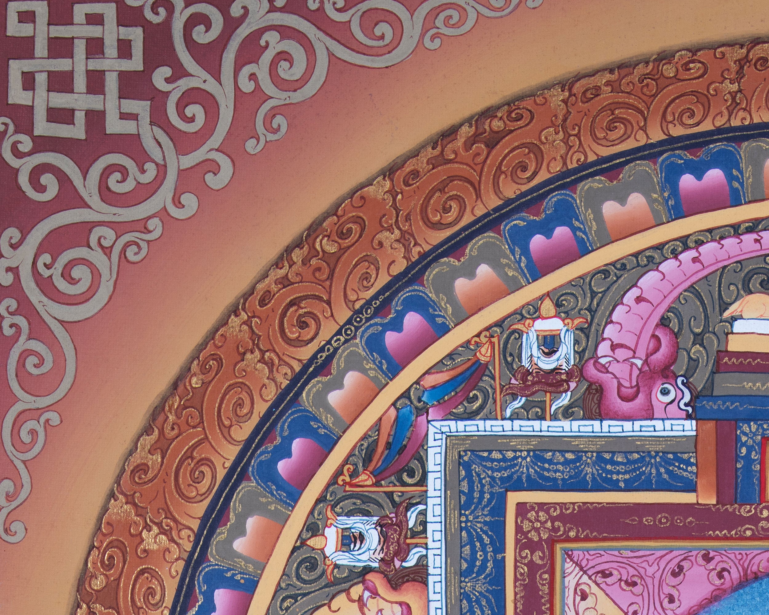 Mandala With Guru Padmasambhava Residing | Images of Guru Rinpoche