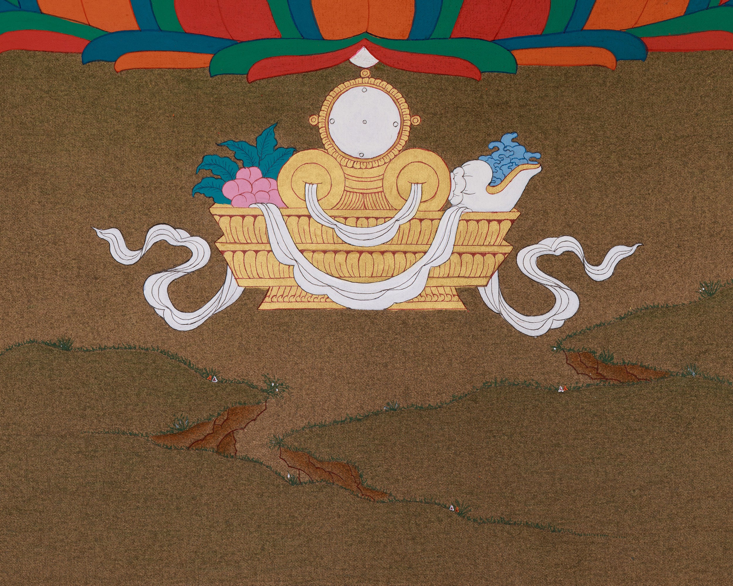 Sacred Amitabha Buddha Thangka | Radiating Boundless Light and Serenity