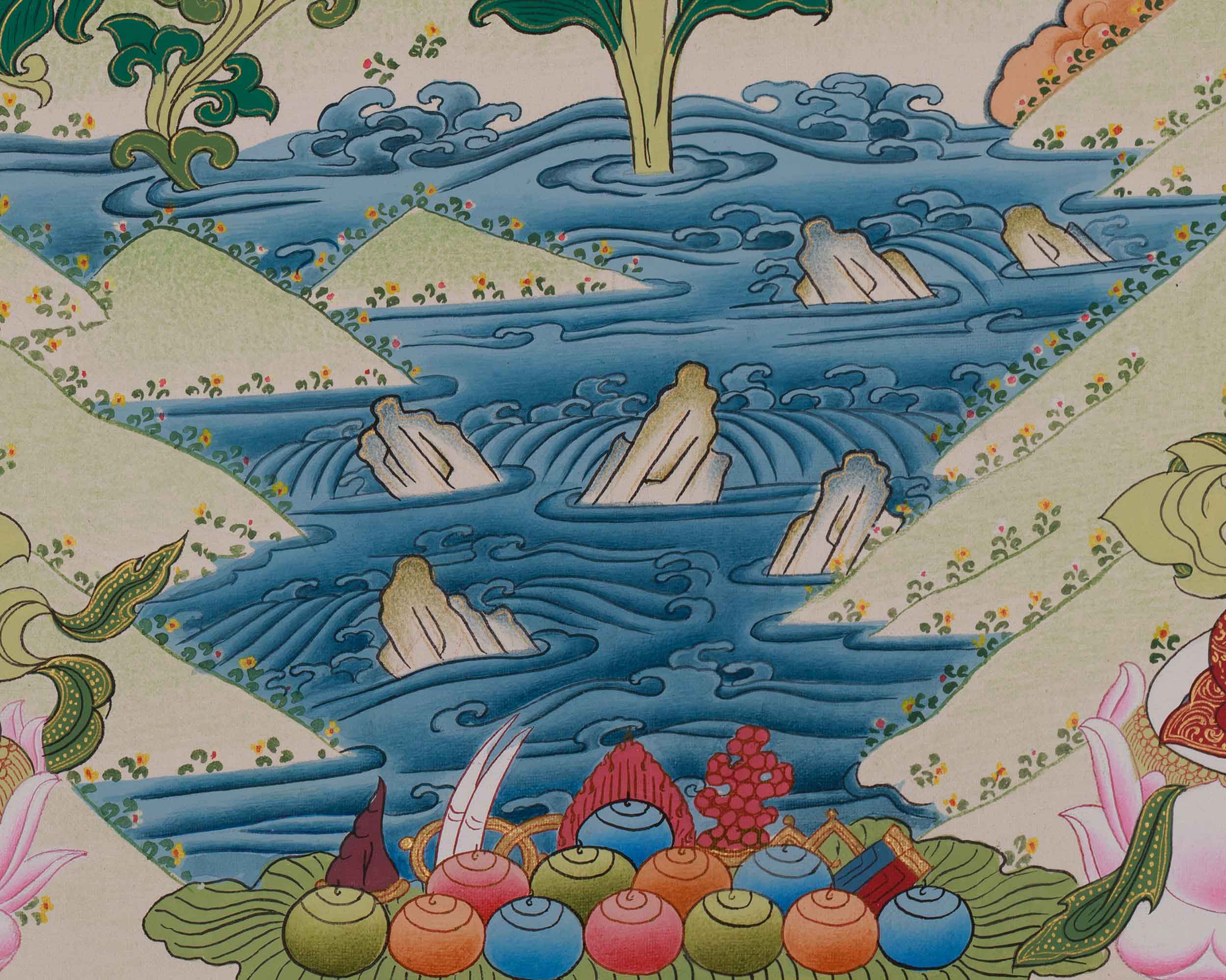 Tibetan Bodhisattva Green Tara Thangka | Shyama Tara | Mother of Liberation