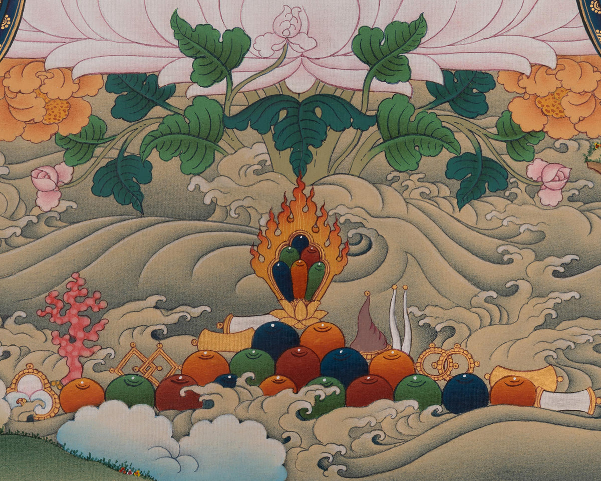 Sita Tara Goddess Thangka | Buddhist Art of Longevity and Compassion