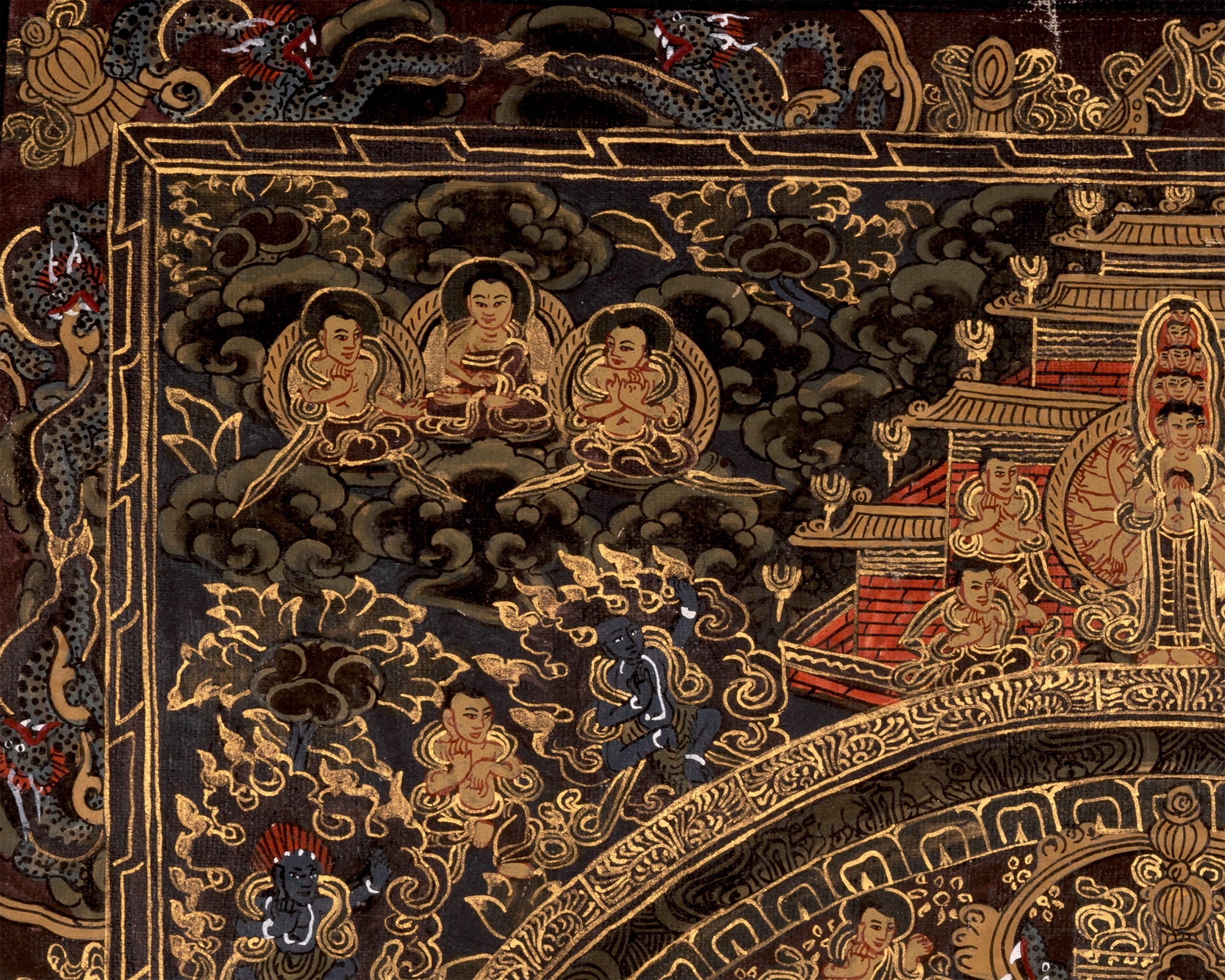 Shakyamuni Buddha Mandala Thangka | Wall Decoration Painting