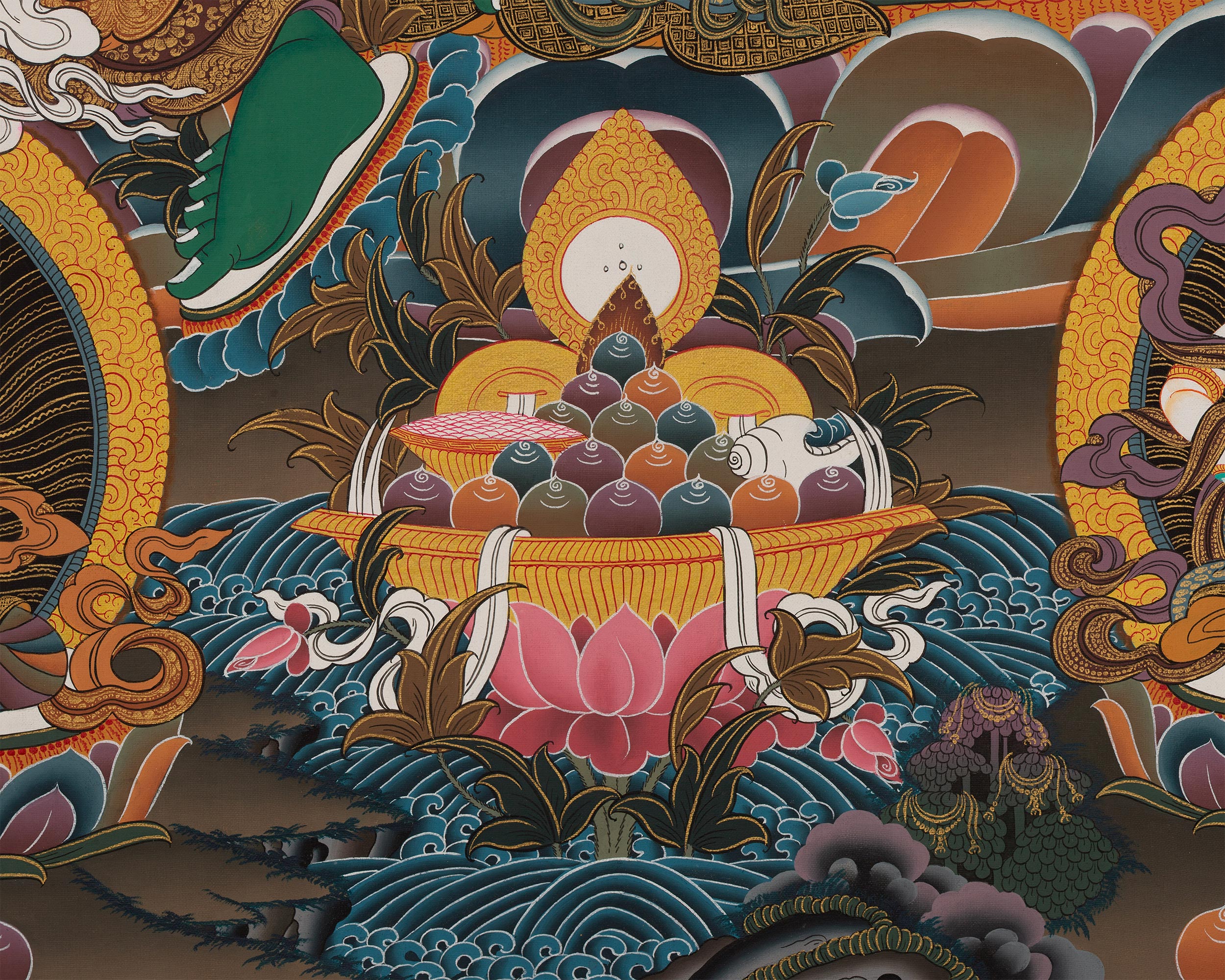 Original Green Tara Thangka | The Goddess of Compassion and Protection
