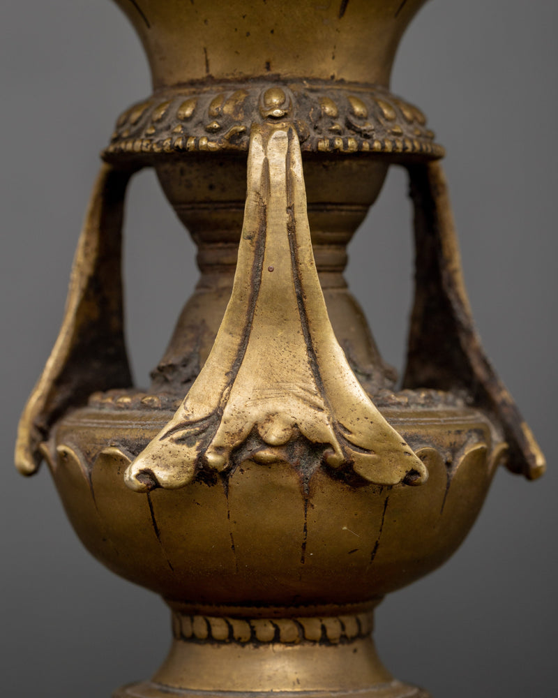 Vinatge Brass Stand Oil Lamp Set | Tibetan  Butter Lamp