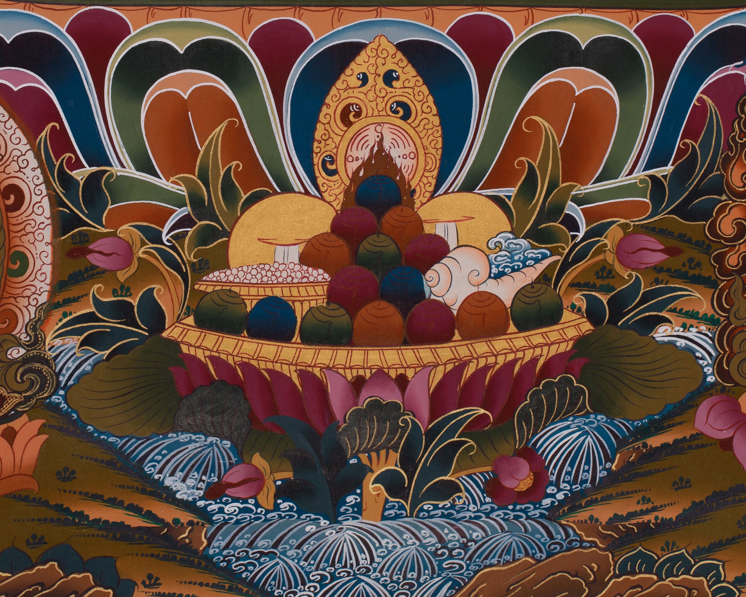 Three Great Bodhisattvas of Compassion and Enlightened Wisdom and Power