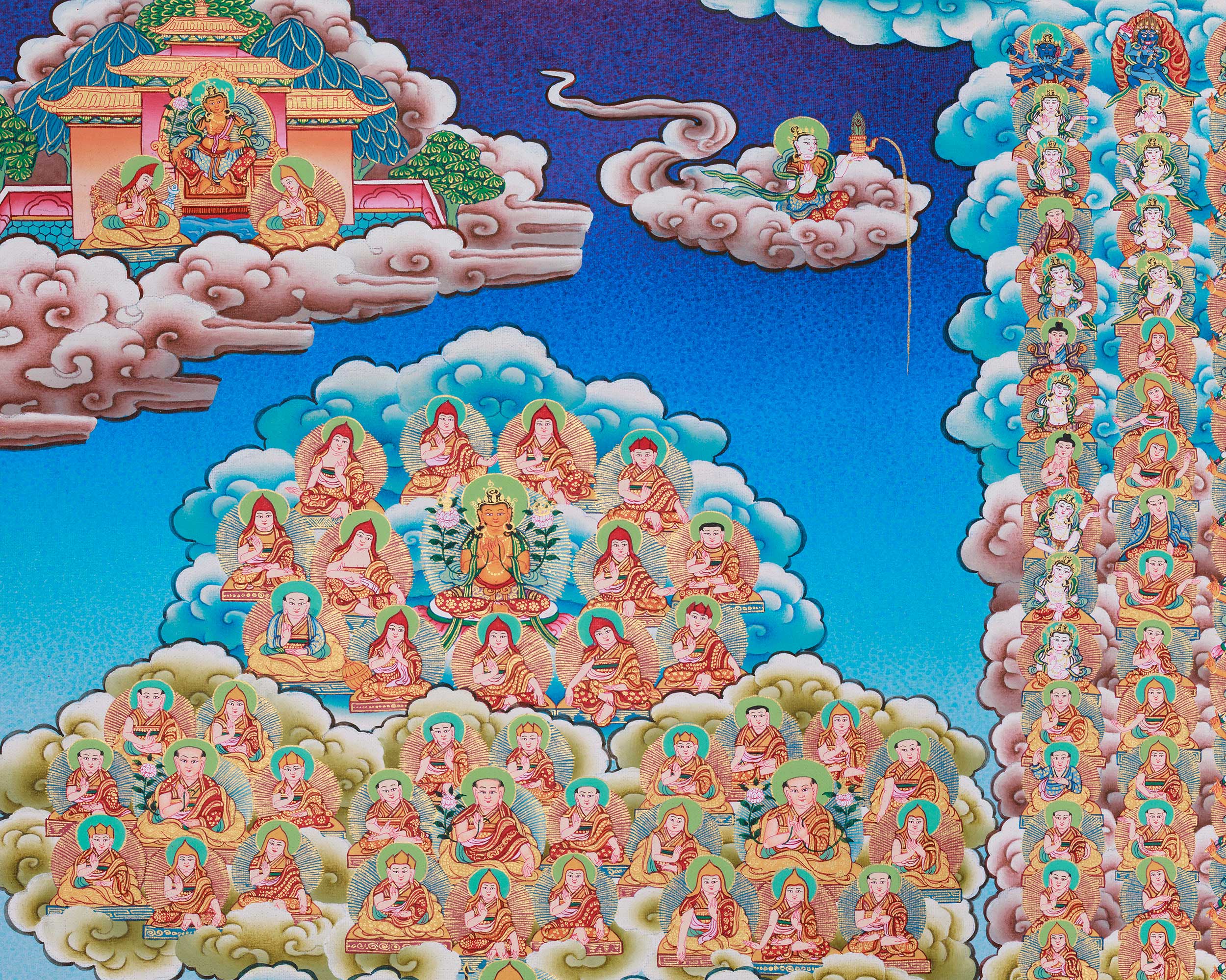 Gelugpa Lineage Refuge Tree | The Lineage of Wisdom and Compassion