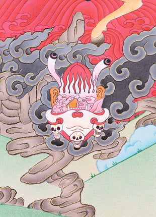 Palden Lhamo Prayer Thangka | Hand-Painted Buddhist Deity Painting