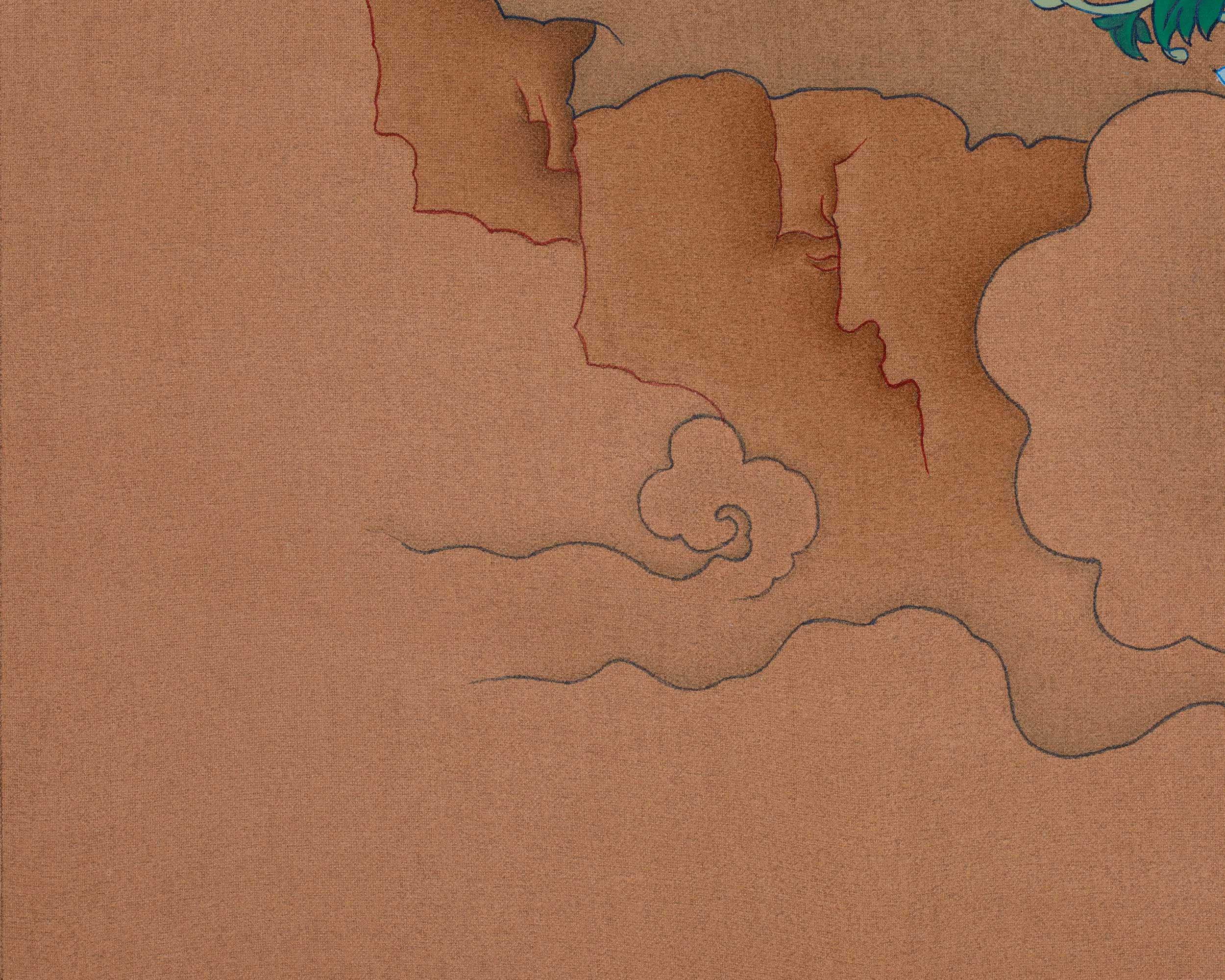 Traditional Thangka Of Green Tara | Tibetan Deity Shyama Tara Art