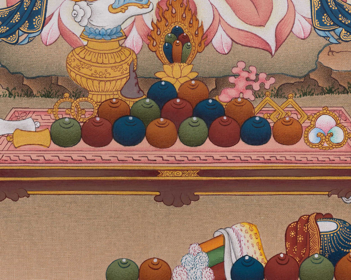 Dzambhala Prosperity Deity Artwork | Symbolizied Wealth and Spiritual Abundance