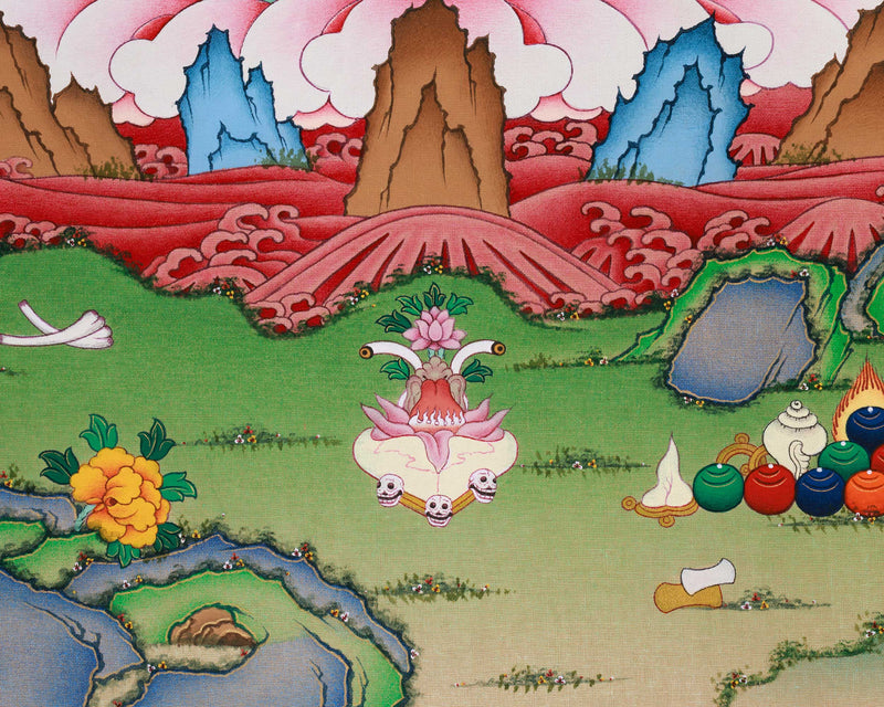 Mahakala Bernagchen Thangka Print | Artwork Of Guardian of the Dharma | Buddhist Gift Idea