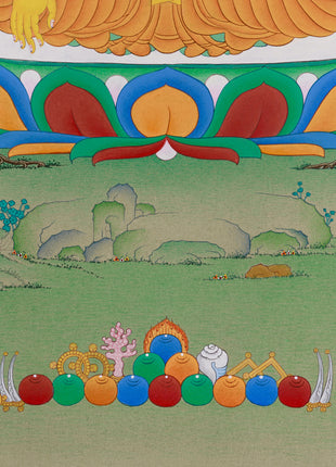 Exclusive Enlightened Buddha Meditation Thangka | Elegance and Enlightenment