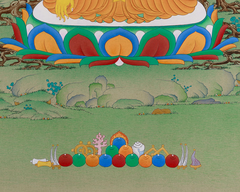 Exclusive Enlightened Buddha Meditation Thangka | Elegance and Enlightenment