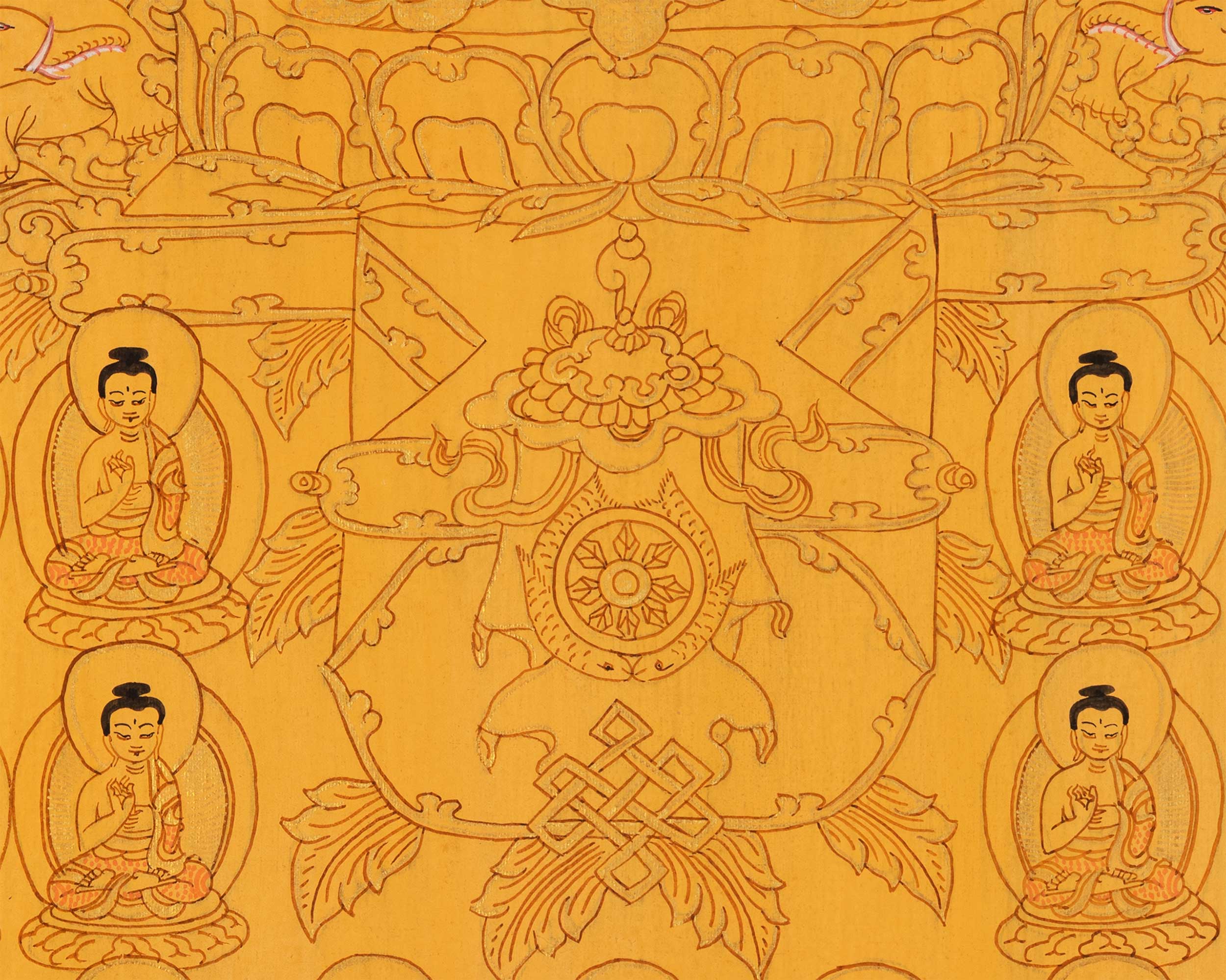 Assembly of Buddhas Thangka | Enlightenment and Harmony