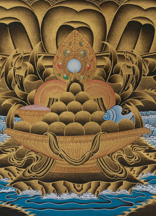 Enlightened Presence: Gautama Buddha Canvas Print | Enlightened One with Disciples