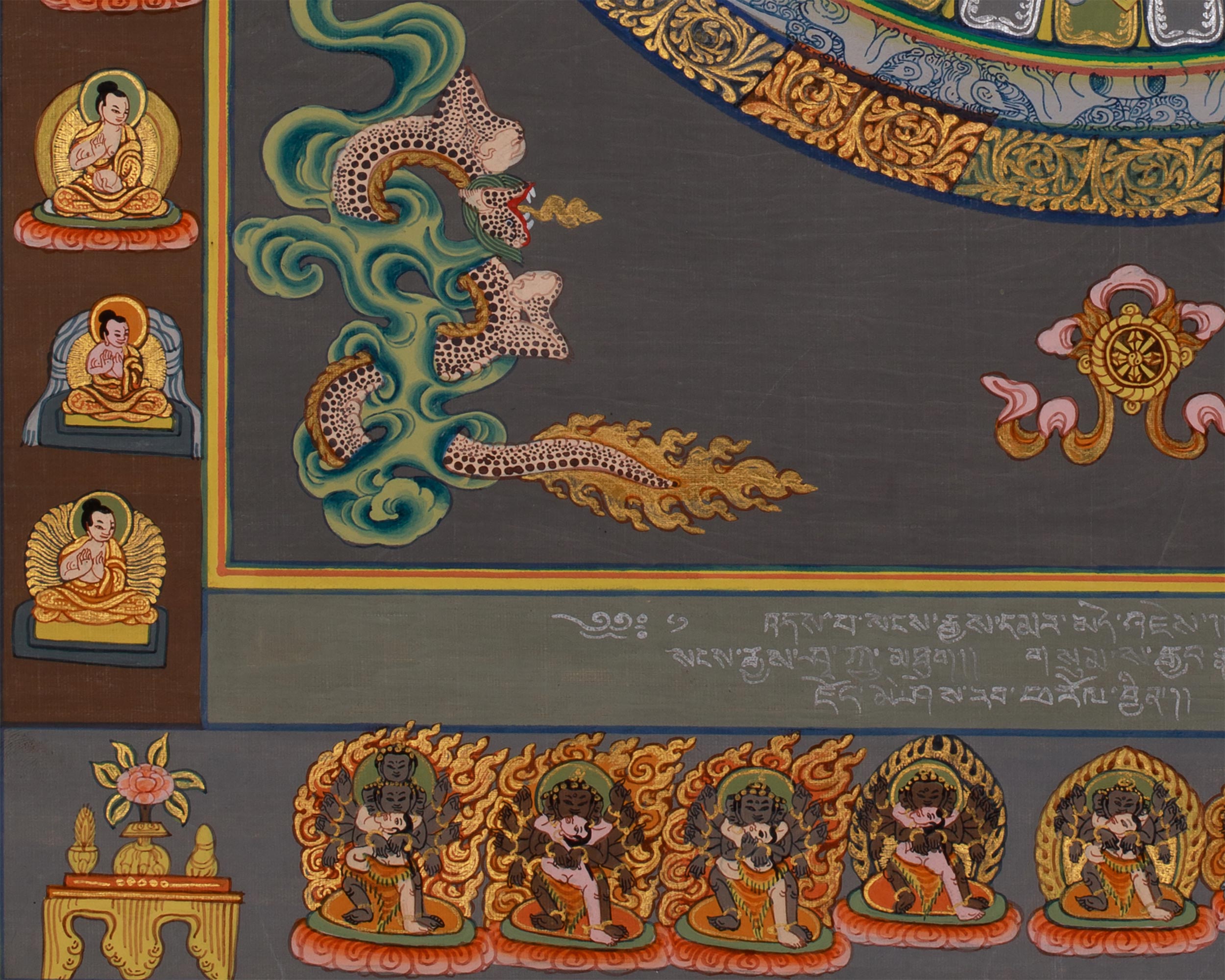 Vintage Buddha Mandala Painting | Symbol of Enlightenment and Harmony