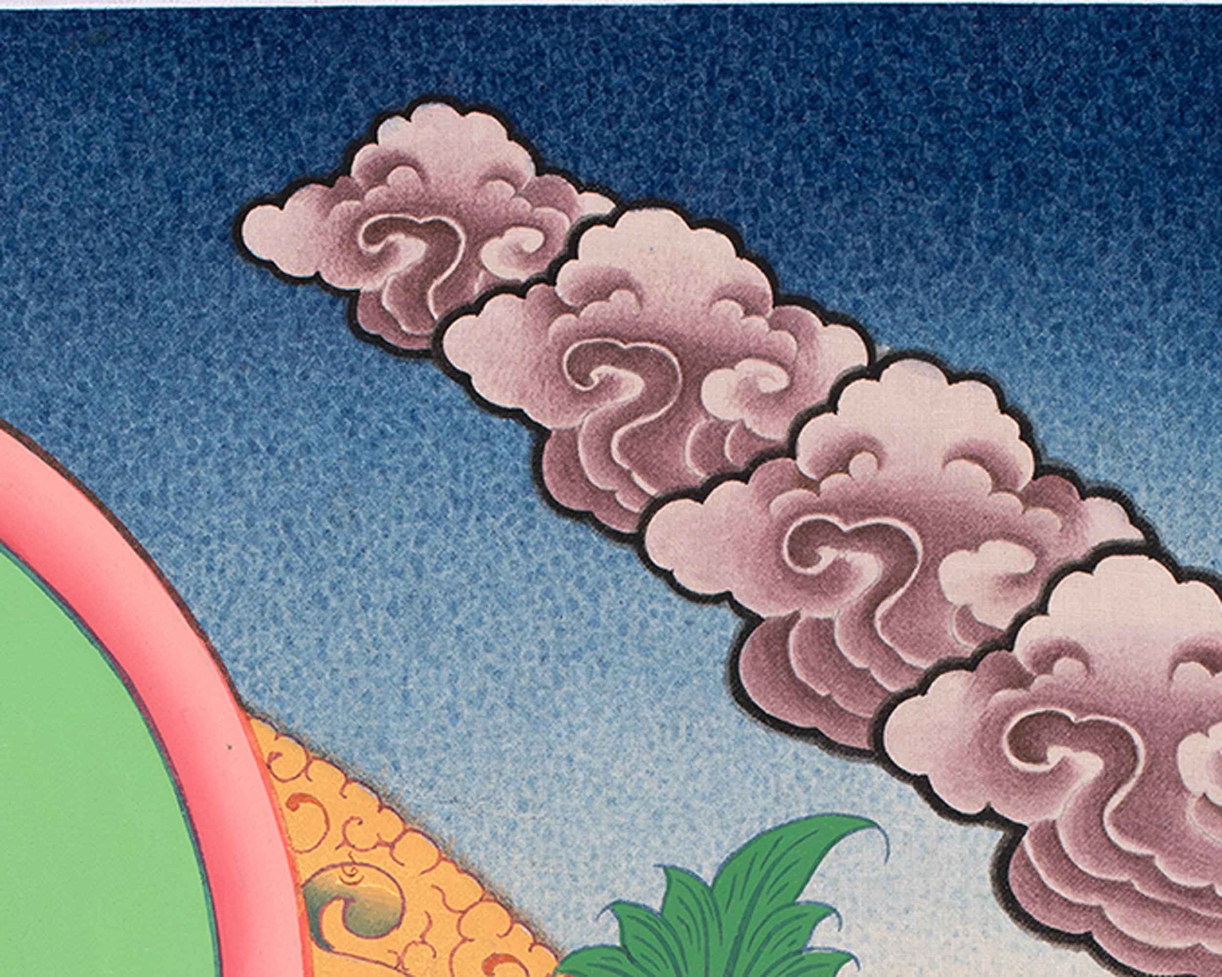 Vajrasattva with Consort Thangka Art | Traditional Yab-Yum Painting | Religious Decors