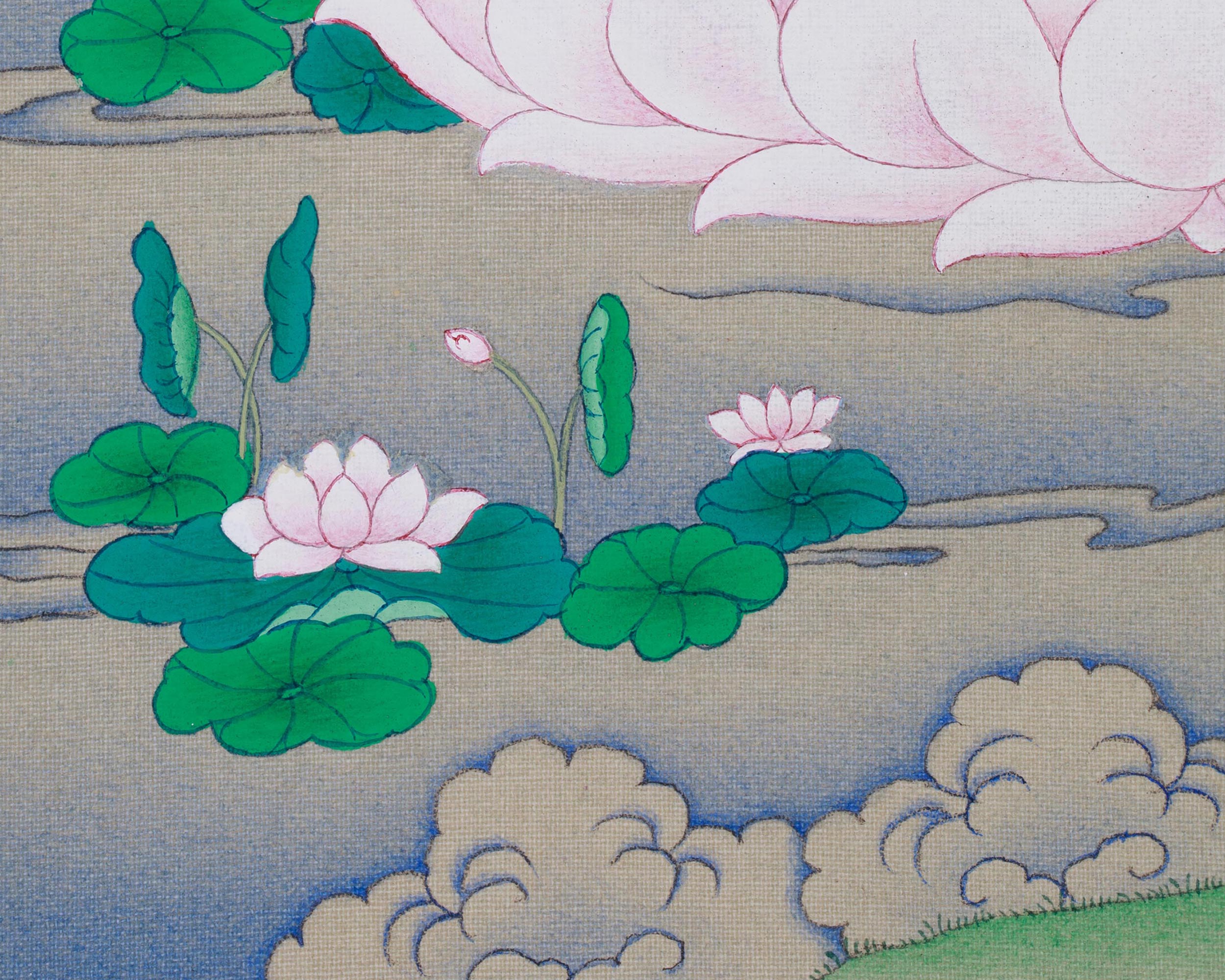 Devi Saraswati Thangka | A Sacred Representation of the Goddess of Wisdom and Creativity