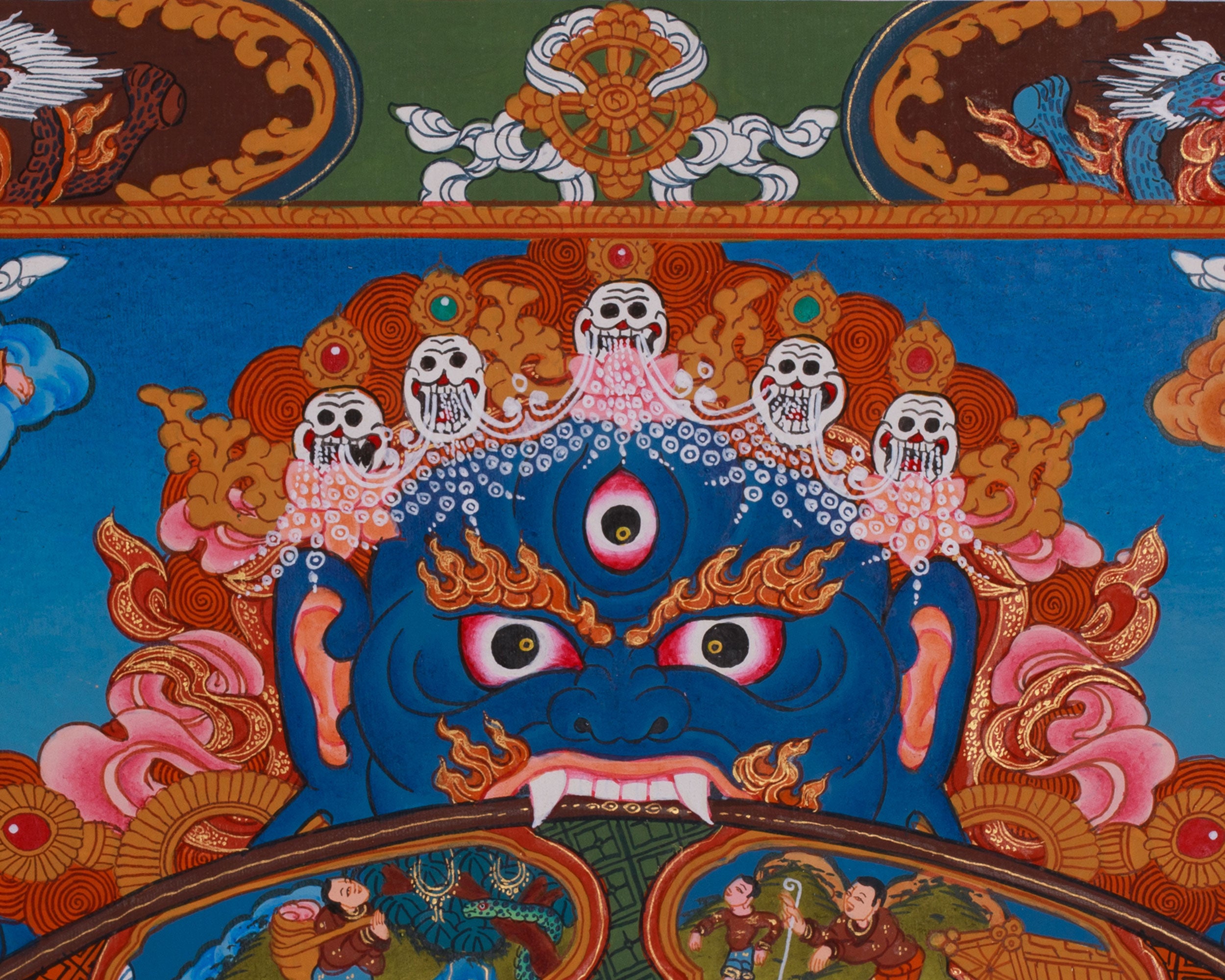 Wheel of Life Samsara Thangka | Cycle of Existence and Path to Enlightenment