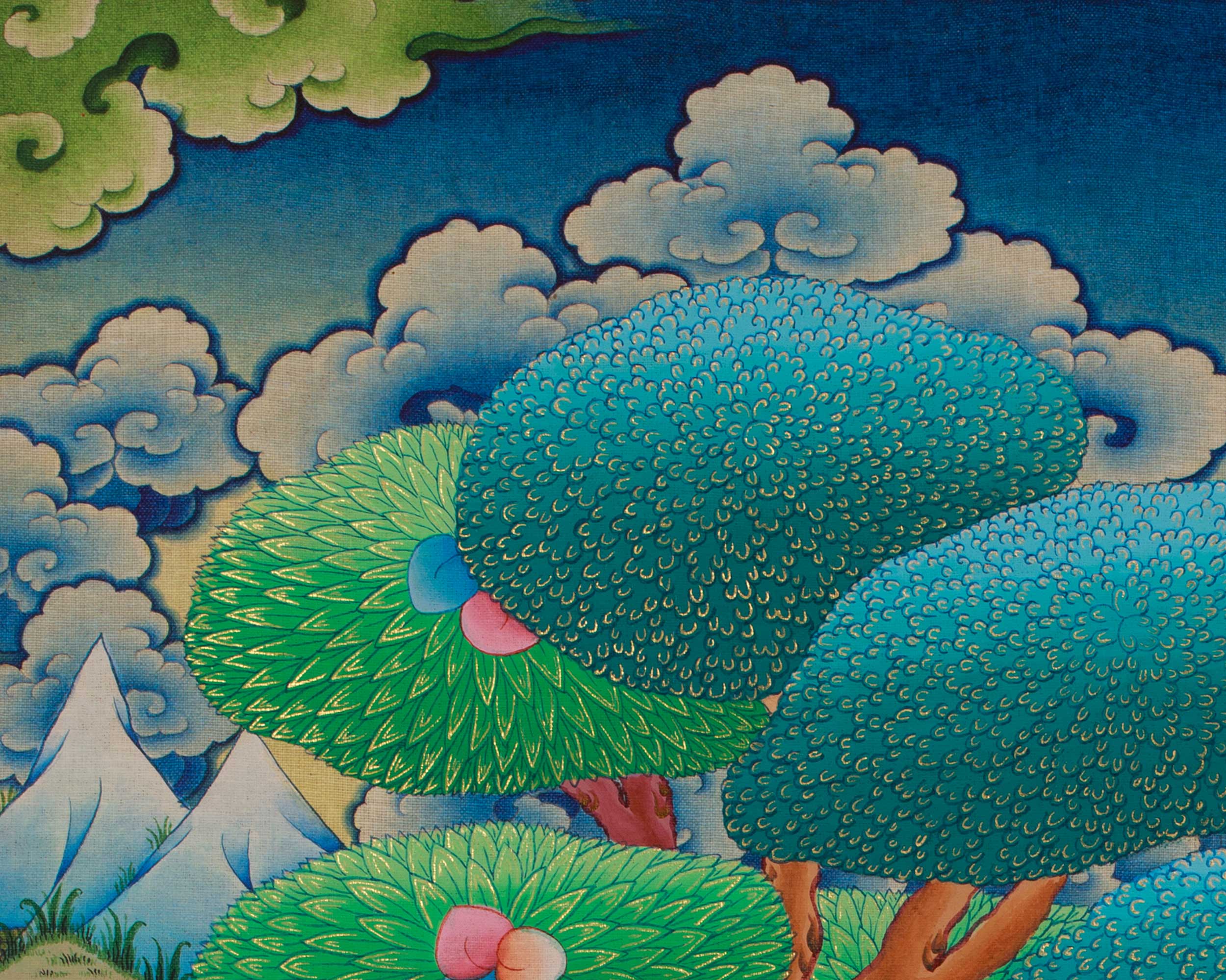 Himalayan Thangka of Milarepa | Spiritual Teacher Milarepa