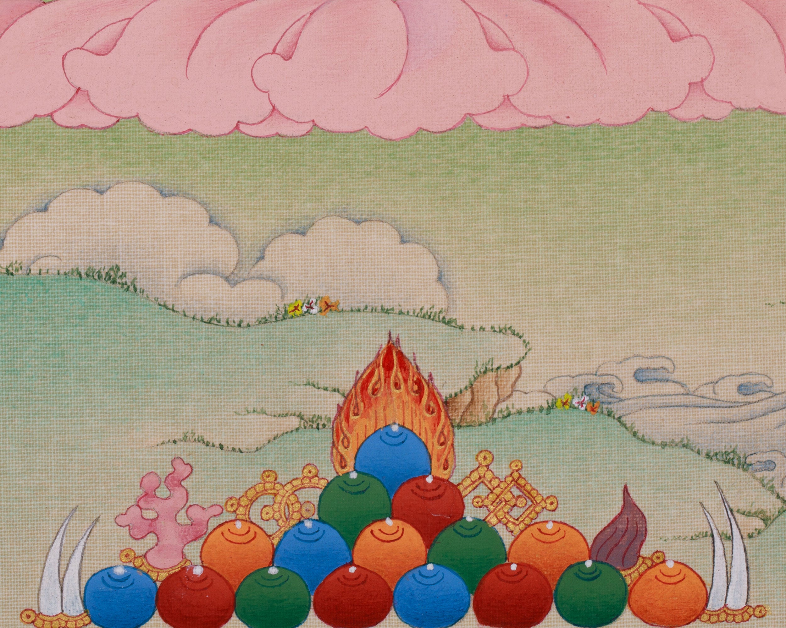 Sukha Siddhi Thangka | The Female Siddha of Wisdom & Blessings