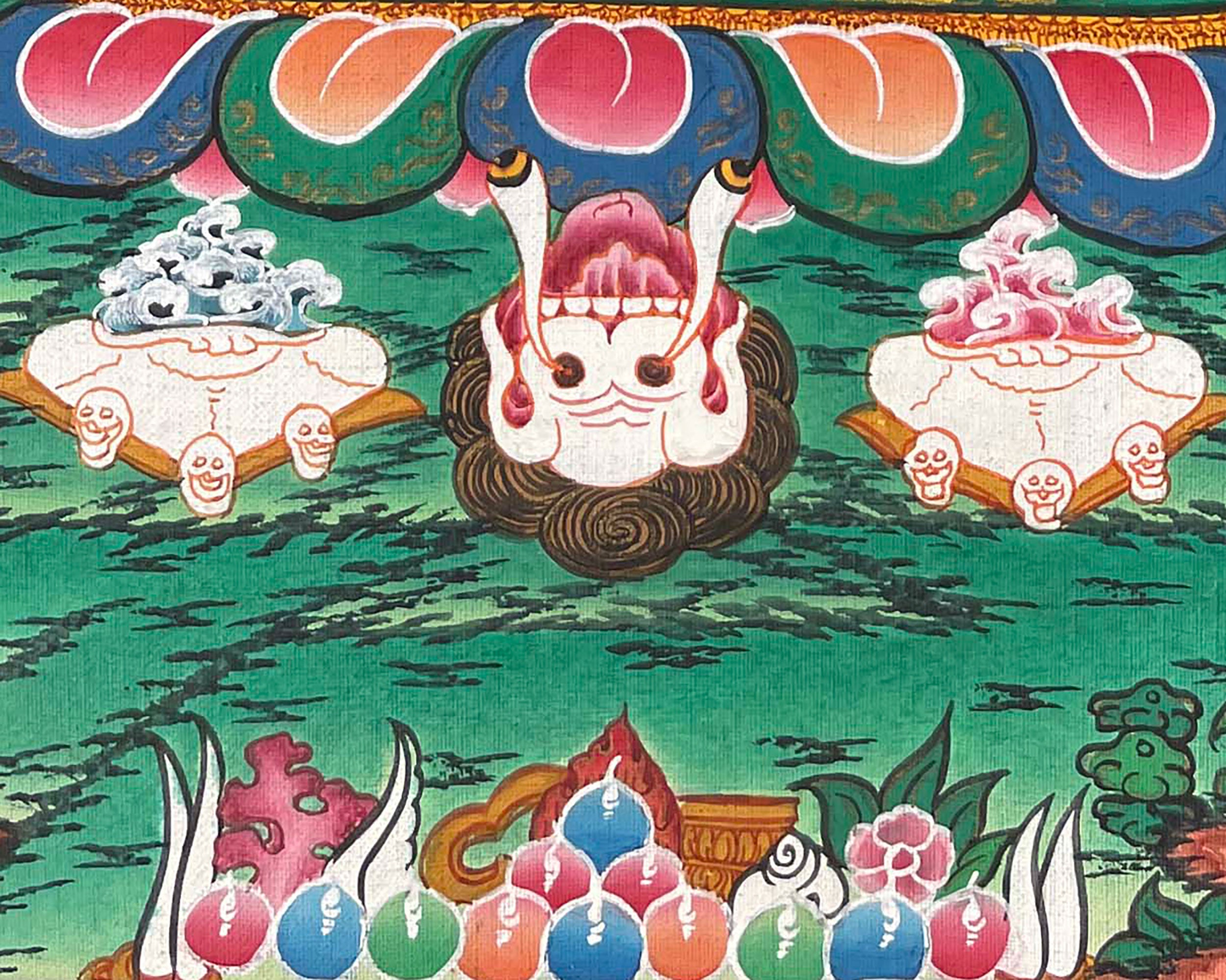 Wrathful Deity, Vajrapani Thangka | The Dharma Protector