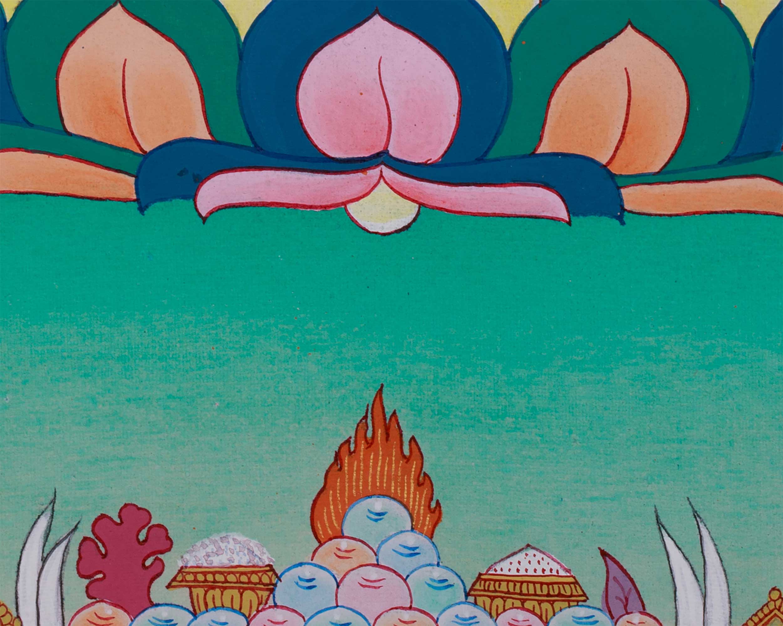 Tibetan Bodhisattva Chenrezig Thangka | Symbolizing Infinite Mercy and Healing