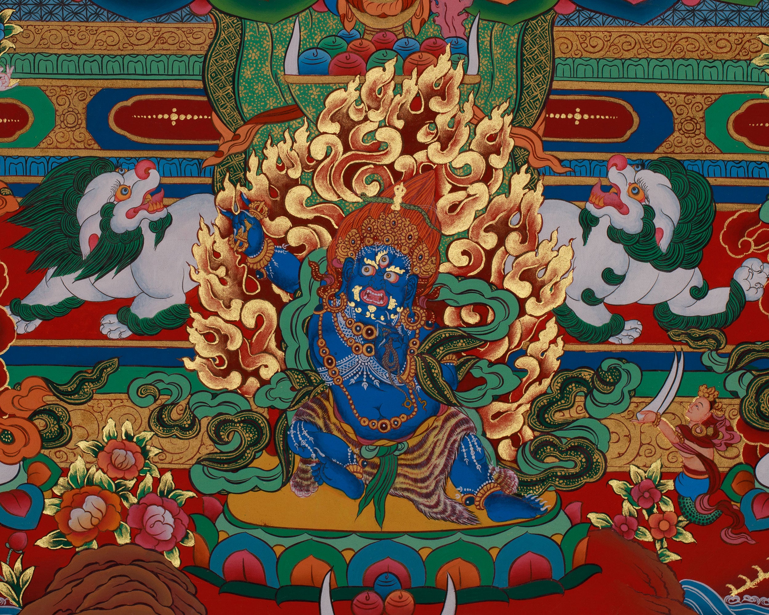Tara with Buddhas and Bodhisattvas | White Tara Thangka for Healing, Wisdom & Longevity