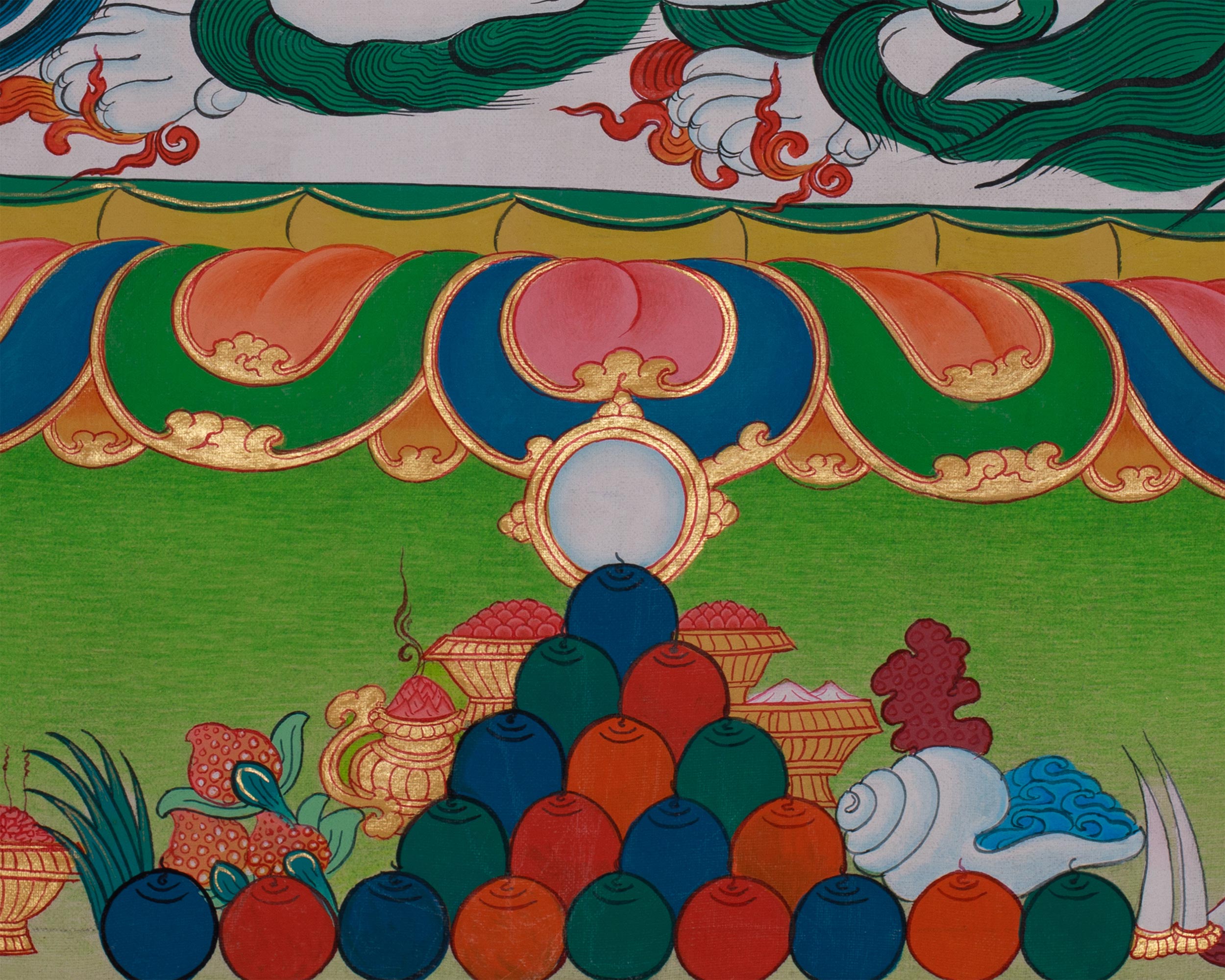 Tibetan Namtoshe Thangka | Wealth Deity of Abundance and Protection