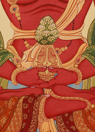 Amitayus Buddha of Infinite Light | Tibetan Longevity Thangka