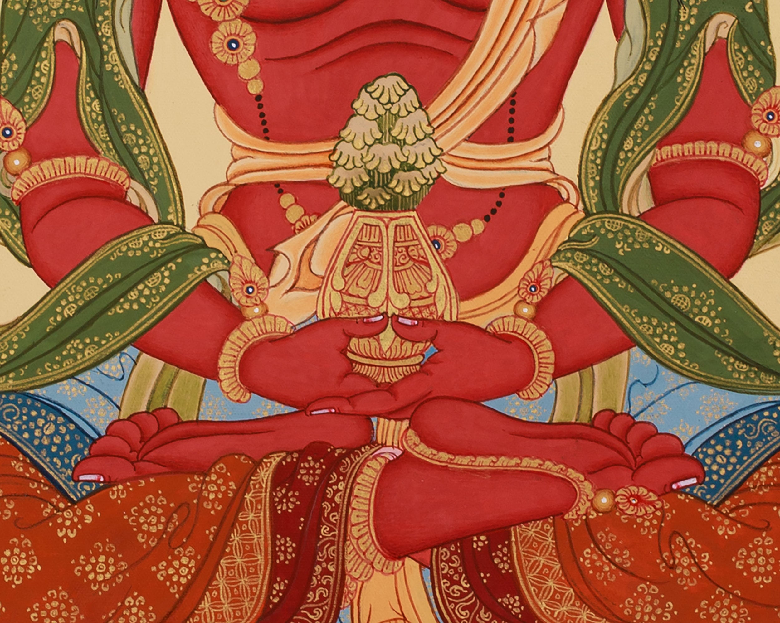Amitayus Buddha of Infinite Light | Tibetan Longevity Thangka