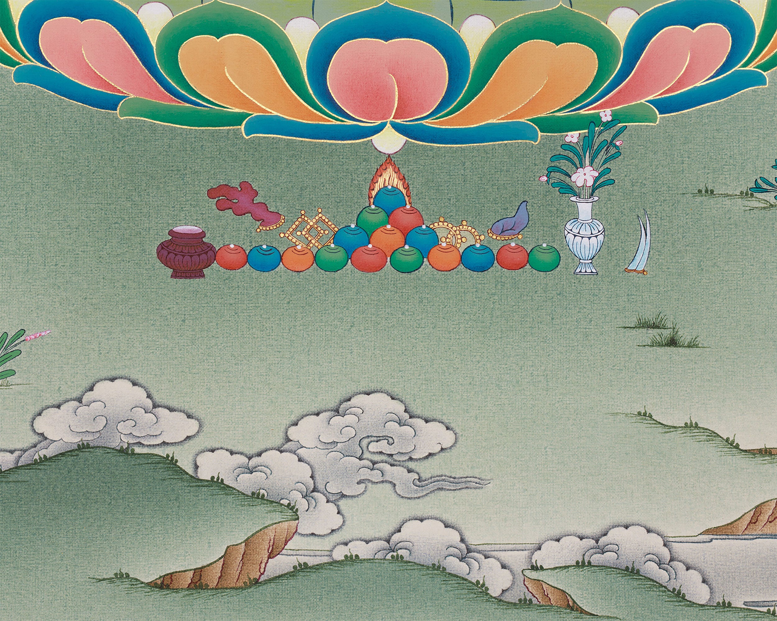 Divine Longevity Goddess Sita Tara | Buddhist Art for Healing and Vitality