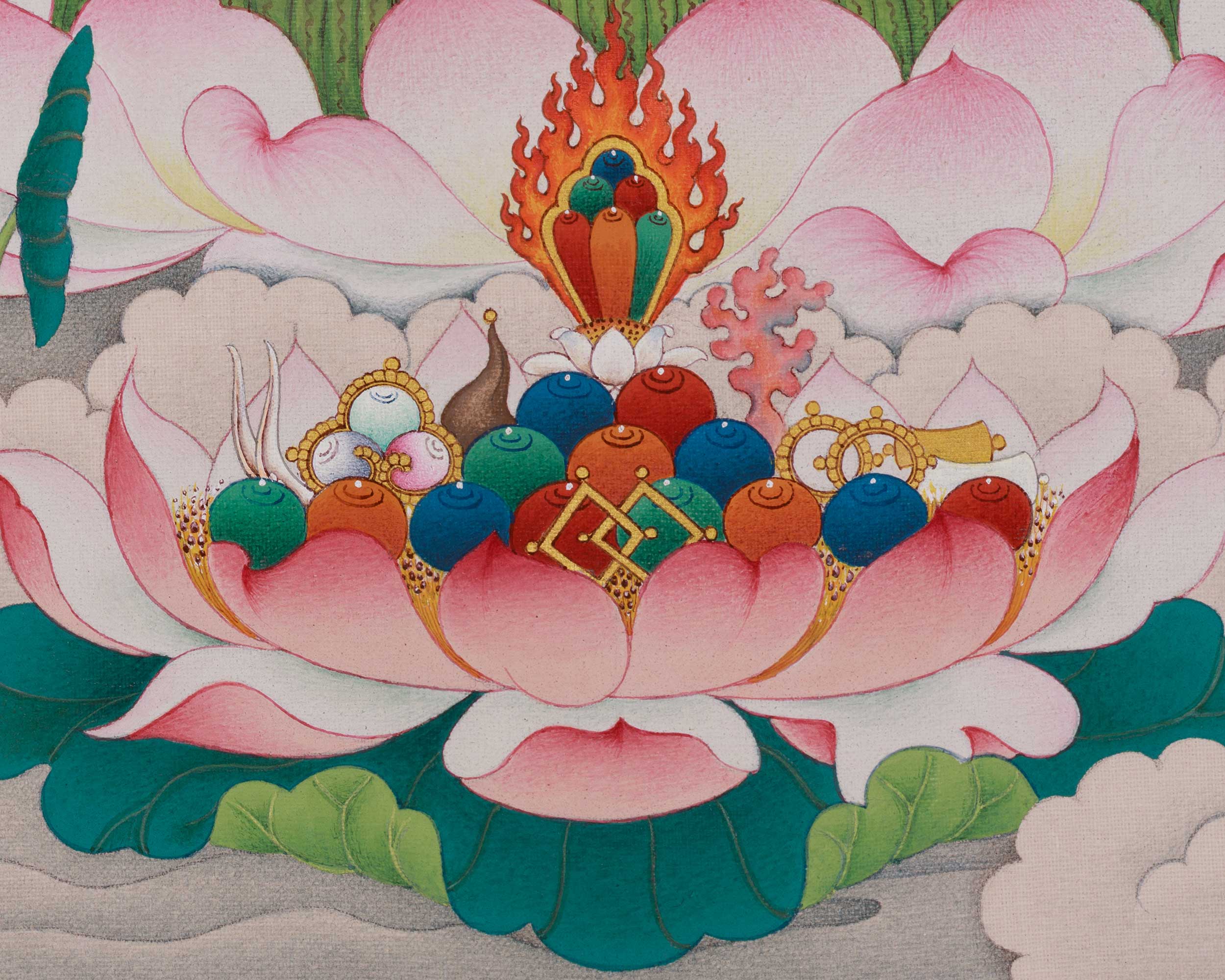 Tibetan Amitabha Buddha Thangka | Sacred Representation of Infinite Light