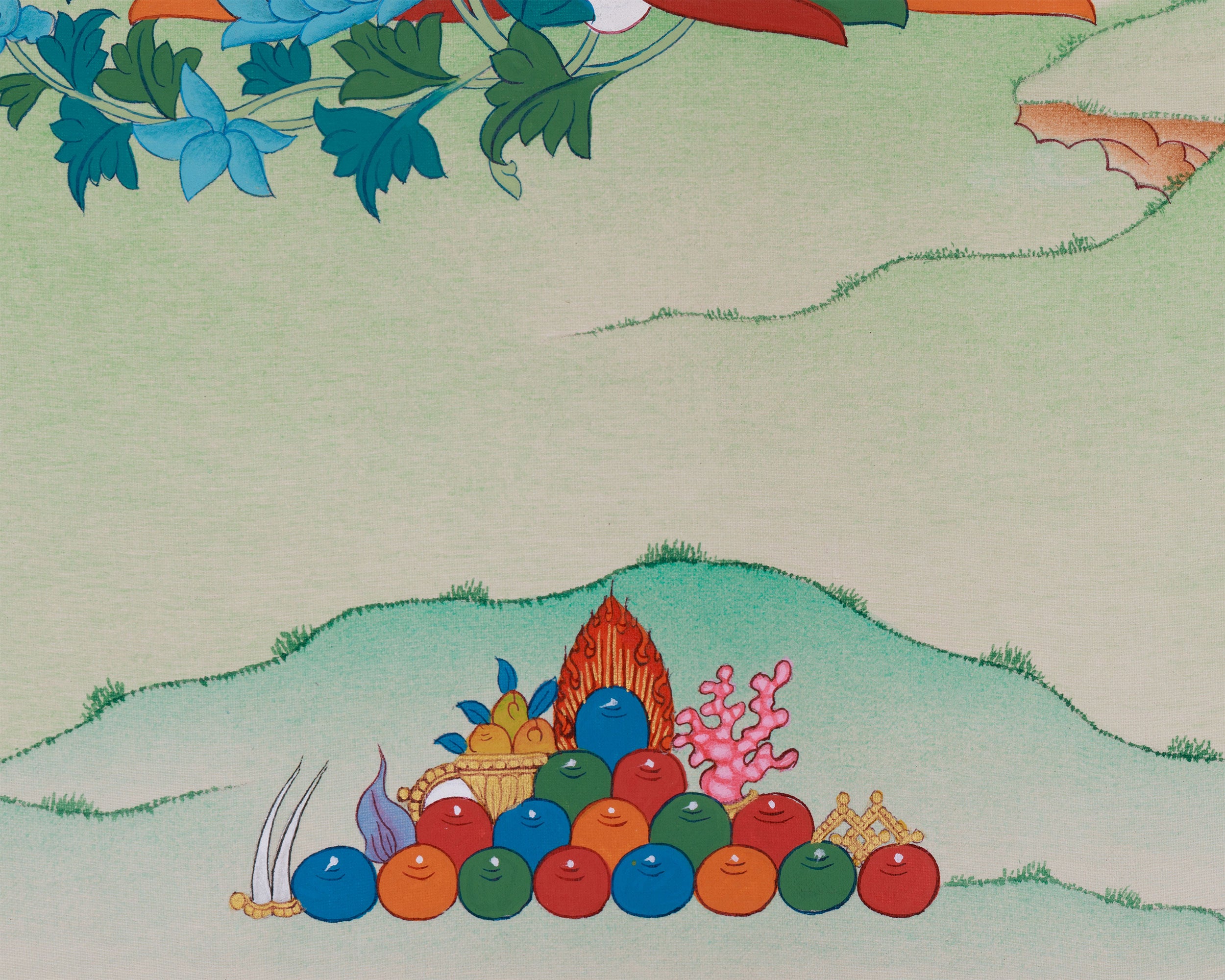 Buddhism Green Tara Painting | The Compassionate Goddess Who Removes Fear and Grants Healing