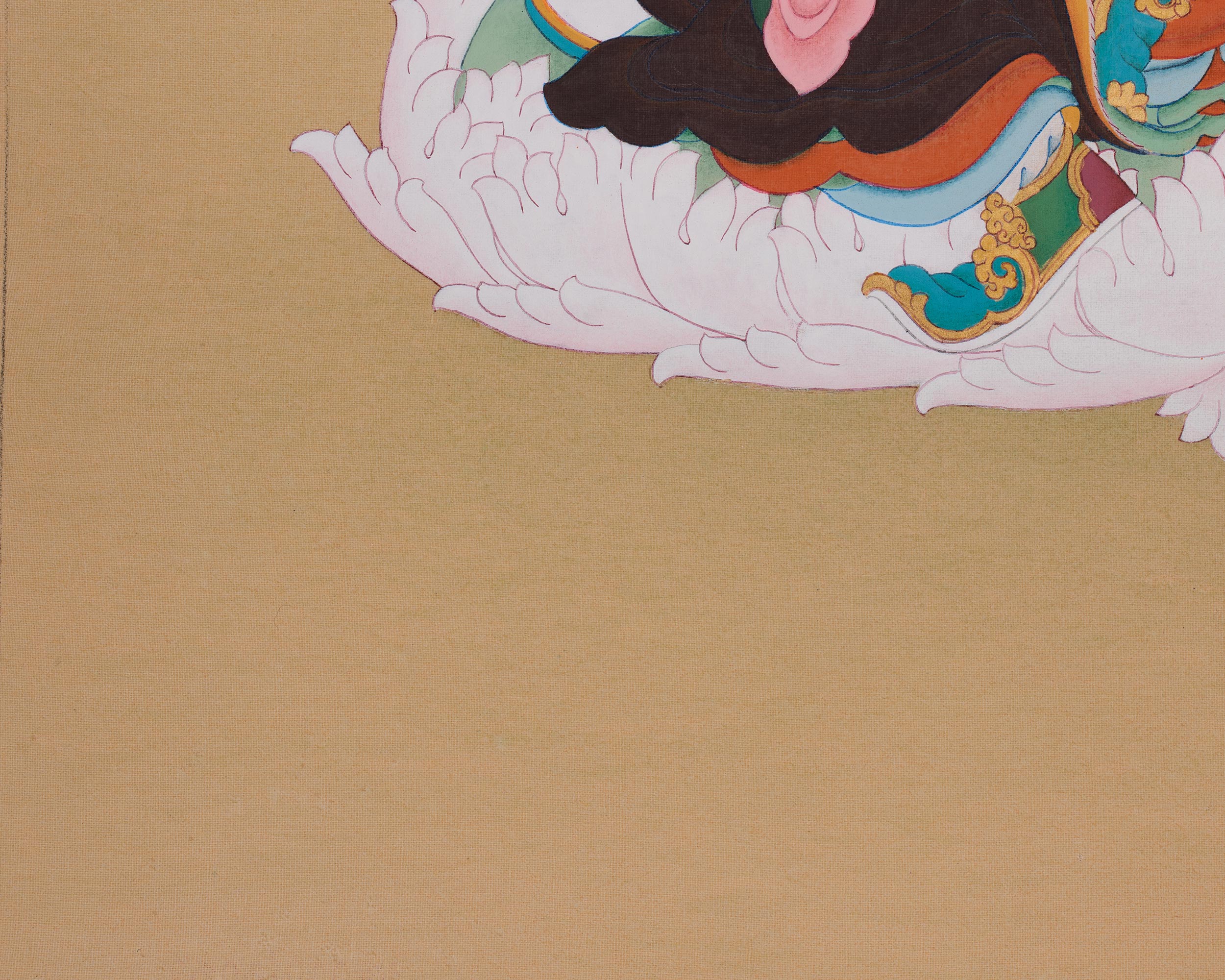 61 cm Tibetan Guru Rinpoche Painting | Padmasambhava Artwork