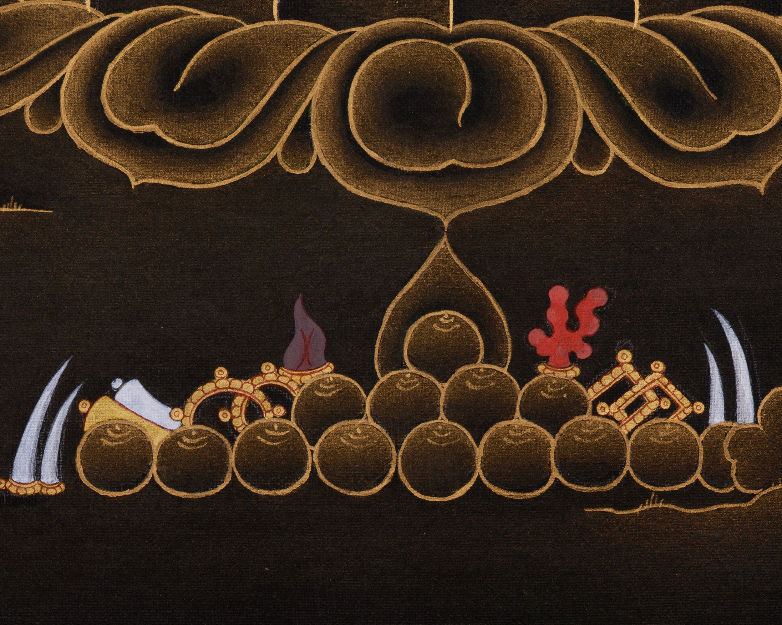 Tibetan Thangka of Vajrapani | The Protector of Wisdom | A Symbol of Strength