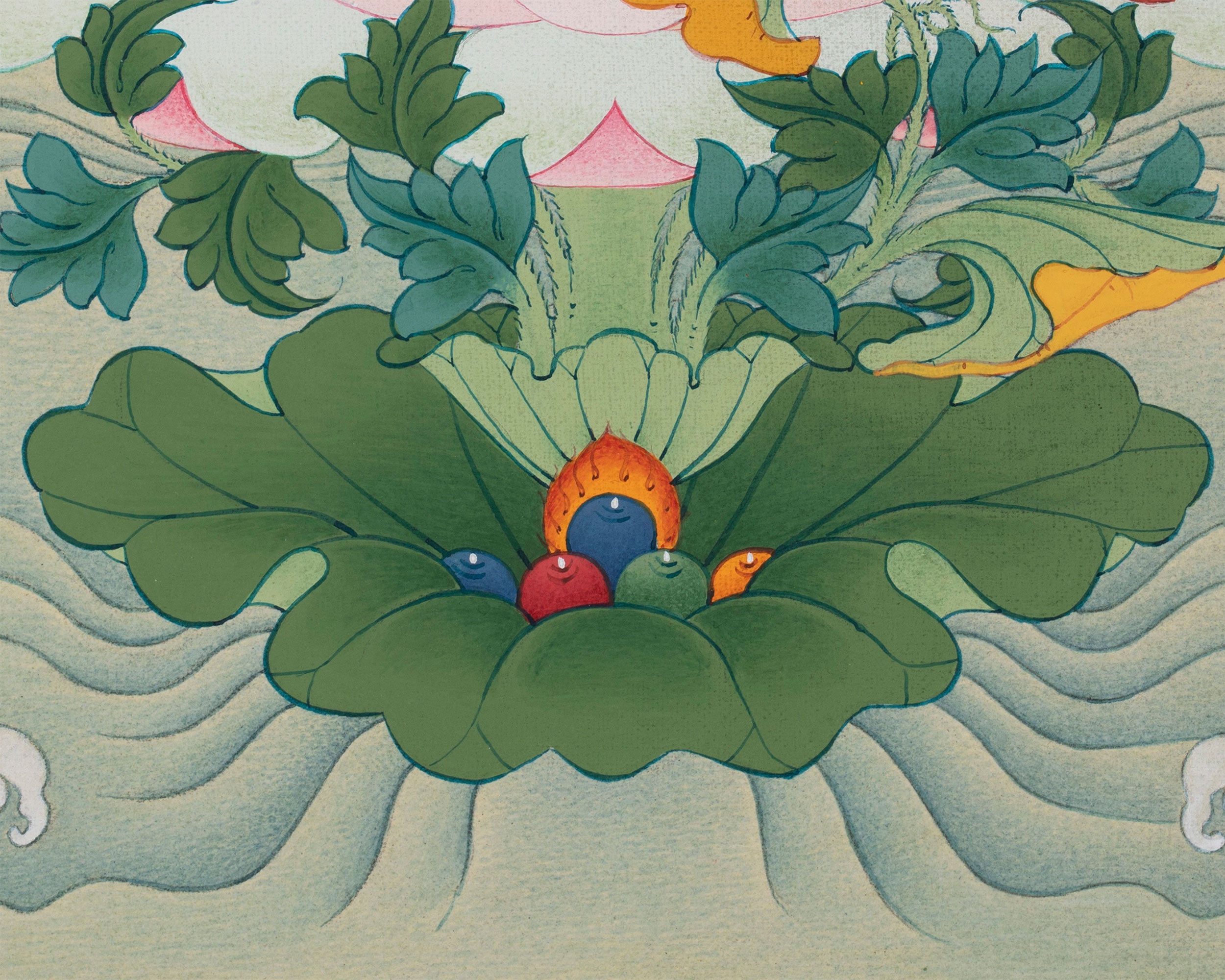 Spiritual Protector Kshitigarbha Print | Digital Print | Guardian of the Six Realms